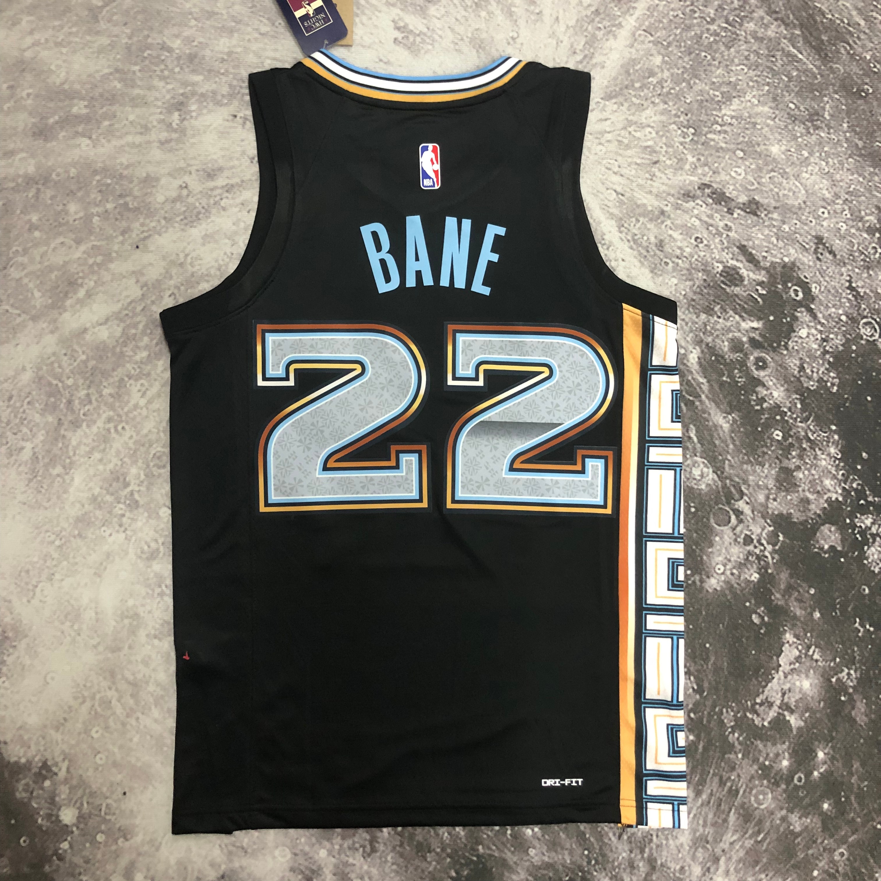 NBA Season 2023 Memphis Grizzlies Black #22 BANE Jersey High Quality Name and Number Print - leoleo123123