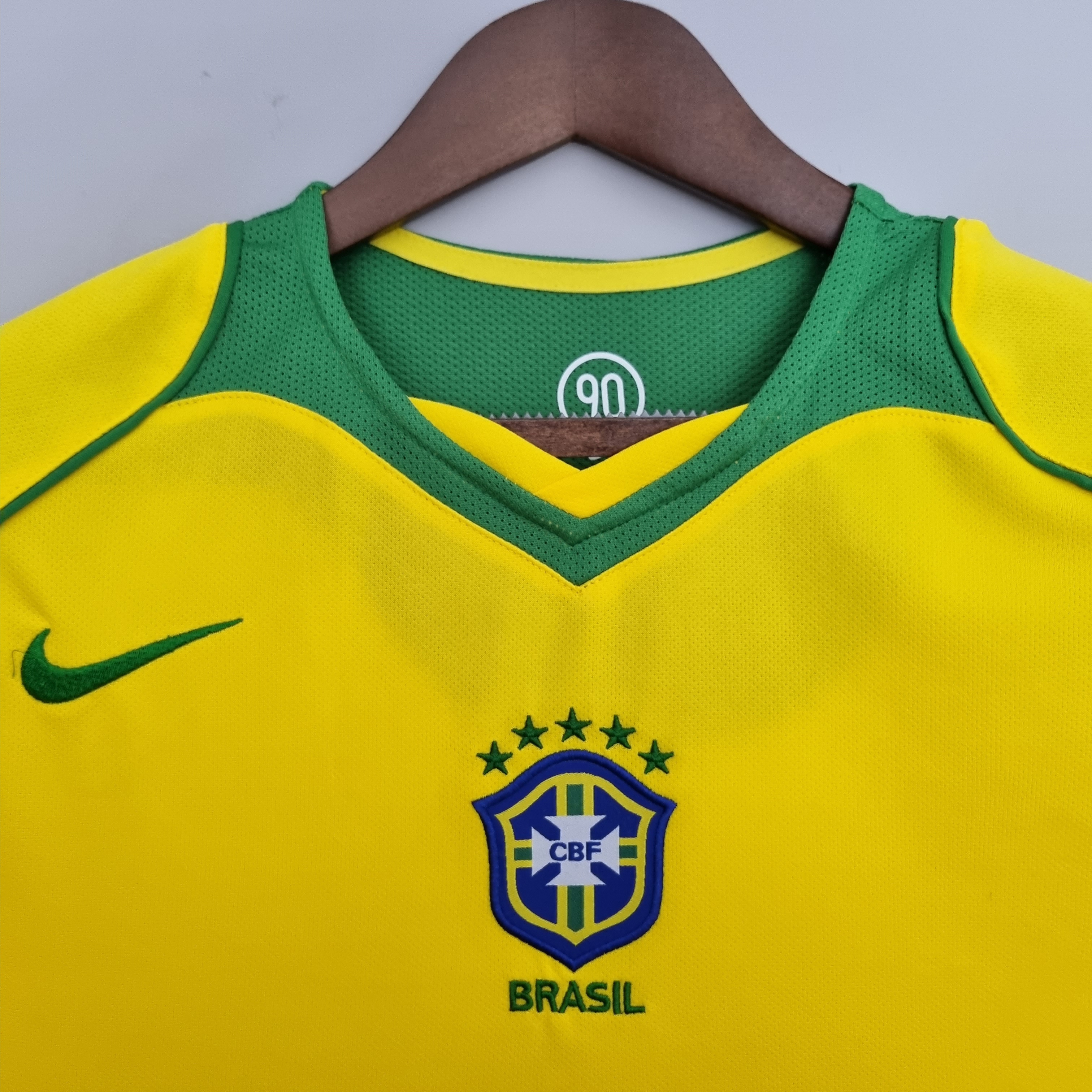 2004 Brazil Home Retro Jersey - leoleo123123