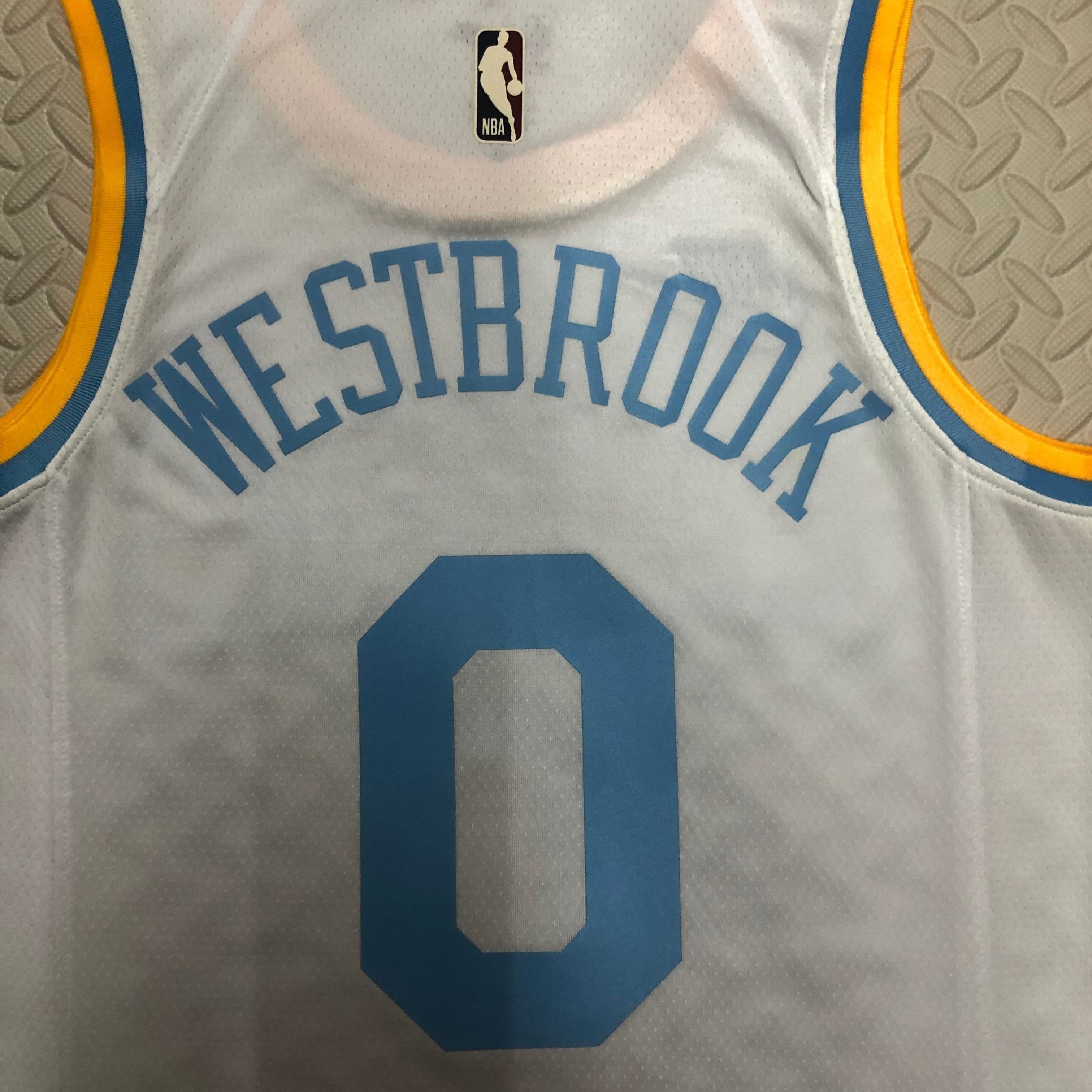NBA Men Season 2023 Los Angeles Lakers White Retro Round Neck #0 WESTBROOK Jersey High Quality Name and Number Print - leoleo123123
