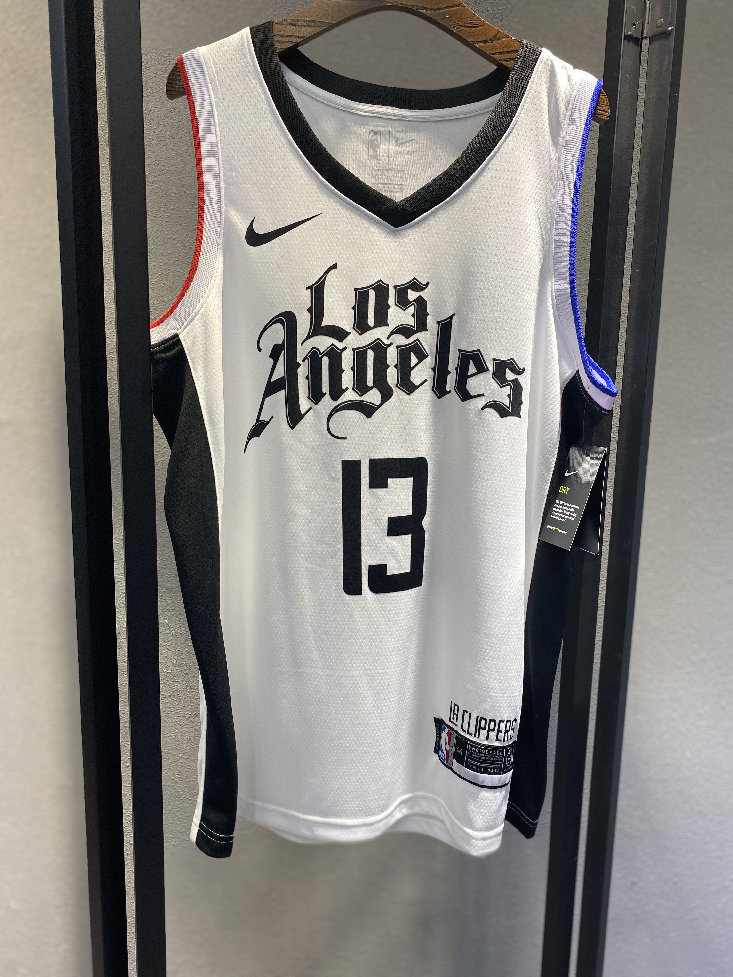 NBA Men Los Angeles Clippers 19-20 Season White #13 GEORGE Jersey High Quality Name and Number Print - leoleo123123