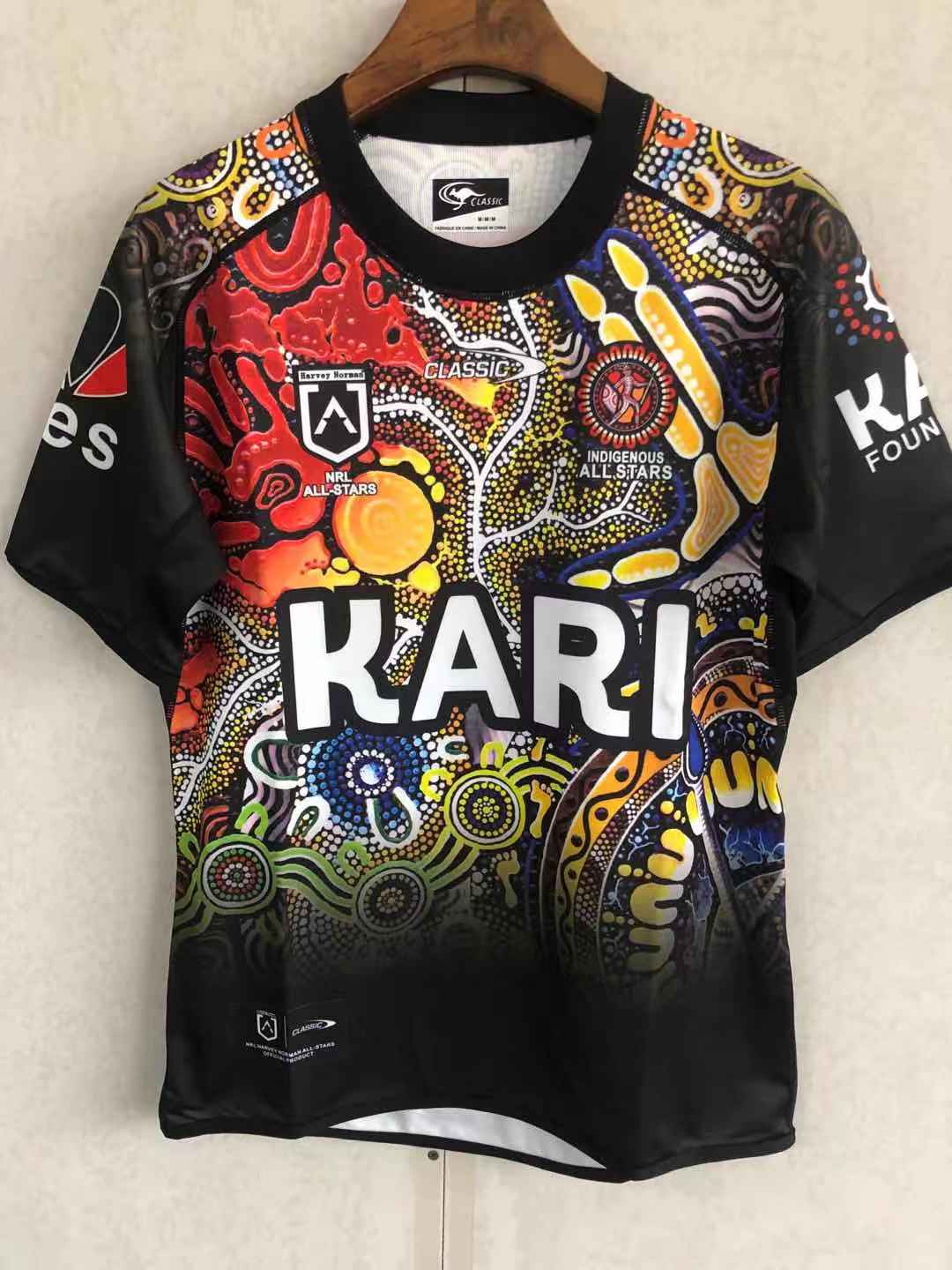 Rugby Season 2021 Indigneous All Stars Camouflage Rugby Jersey High Quality - leoleo123123