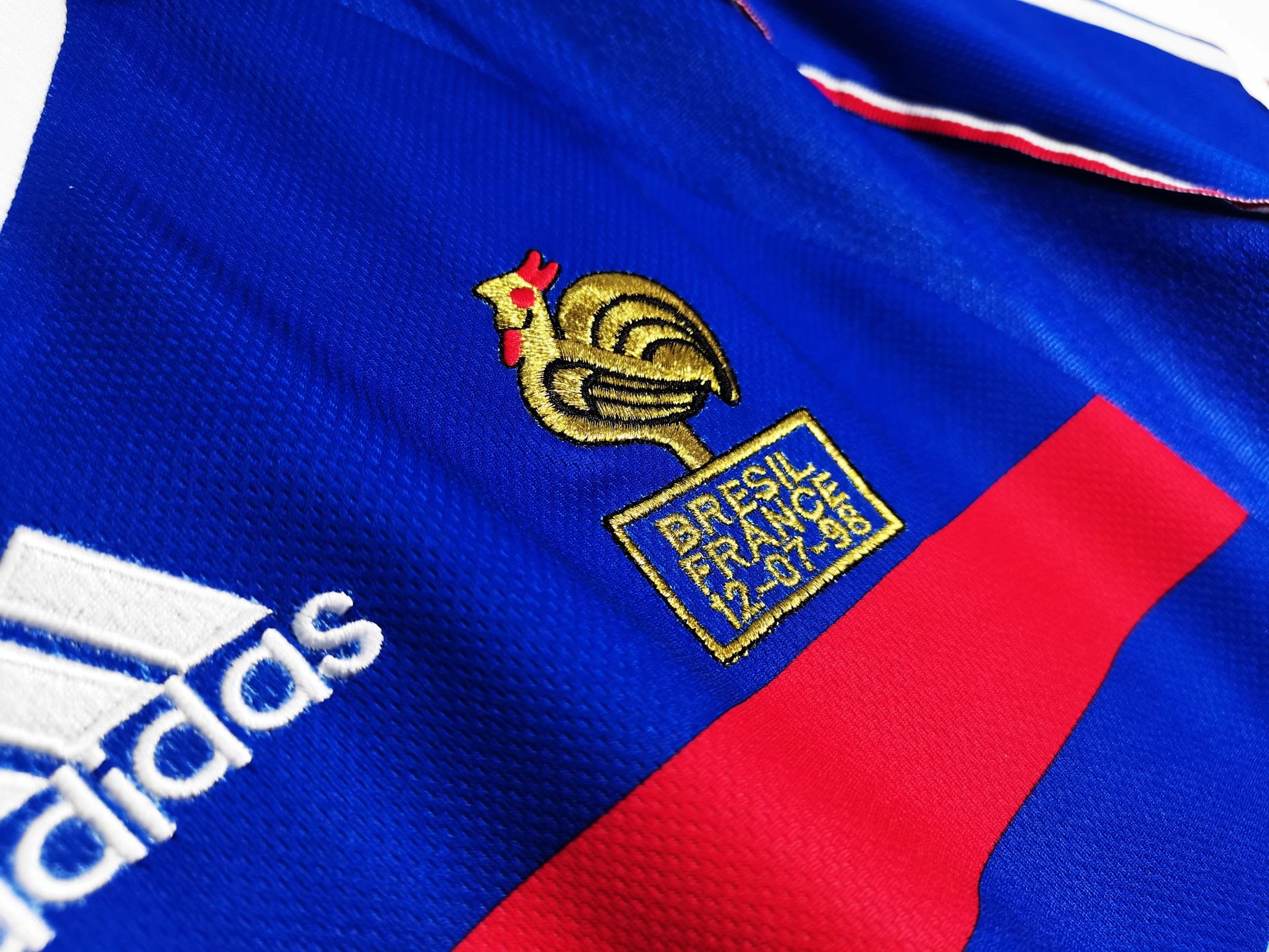 1998 France Home Retro Jersey With Final Letter - leoleo123123