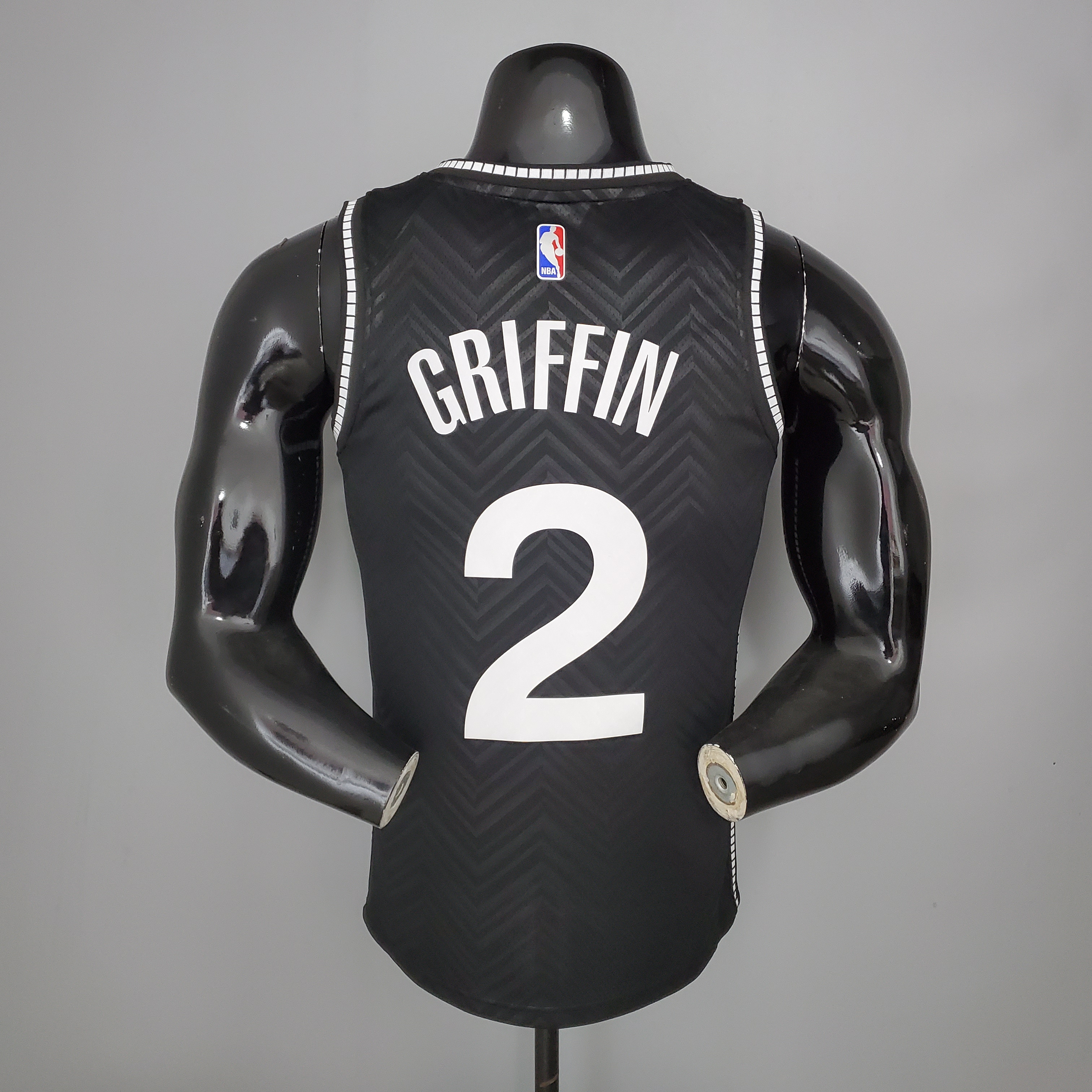 NBA Men New 2021 Brooklyn Nets Black Awarding Version #2 GRIFFIN Jersey High Quality Name and Number Print - leoleo123123