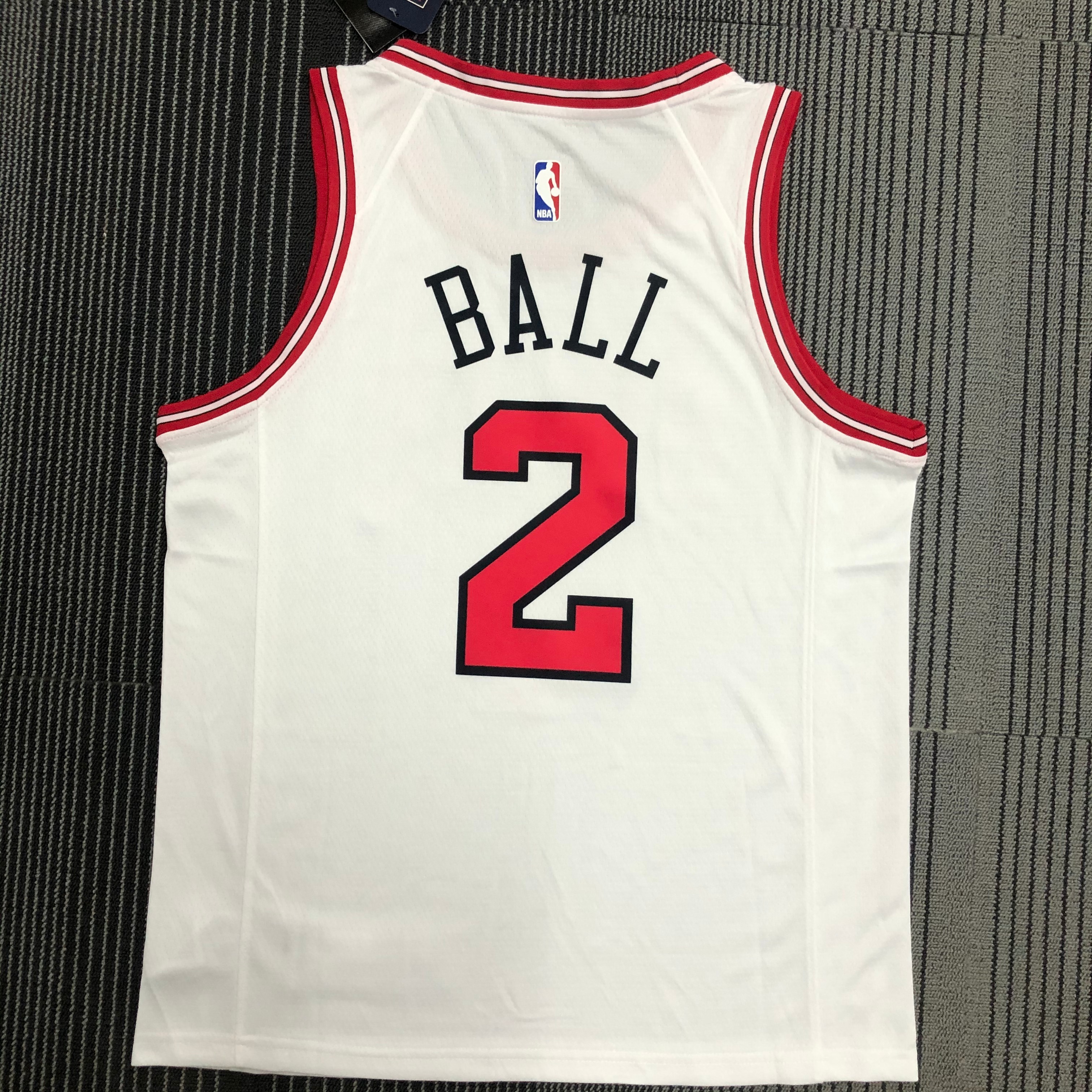 NBA Men Chicago Bulls White #2 BALL Jersey High Quality Name and Number Print - leoleo123123