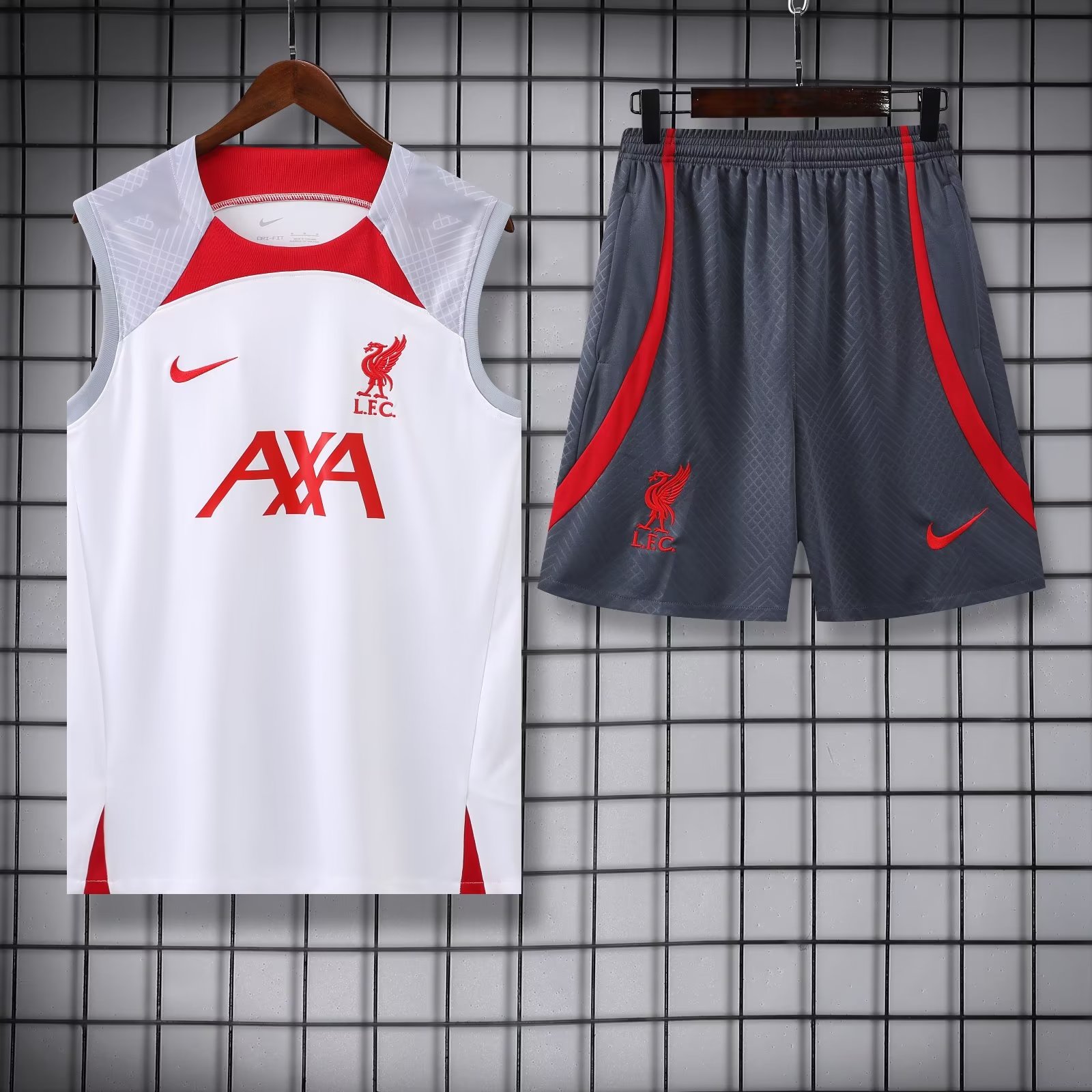 23/24 Liverpool Vest Training suit White Color - leoleo123123
