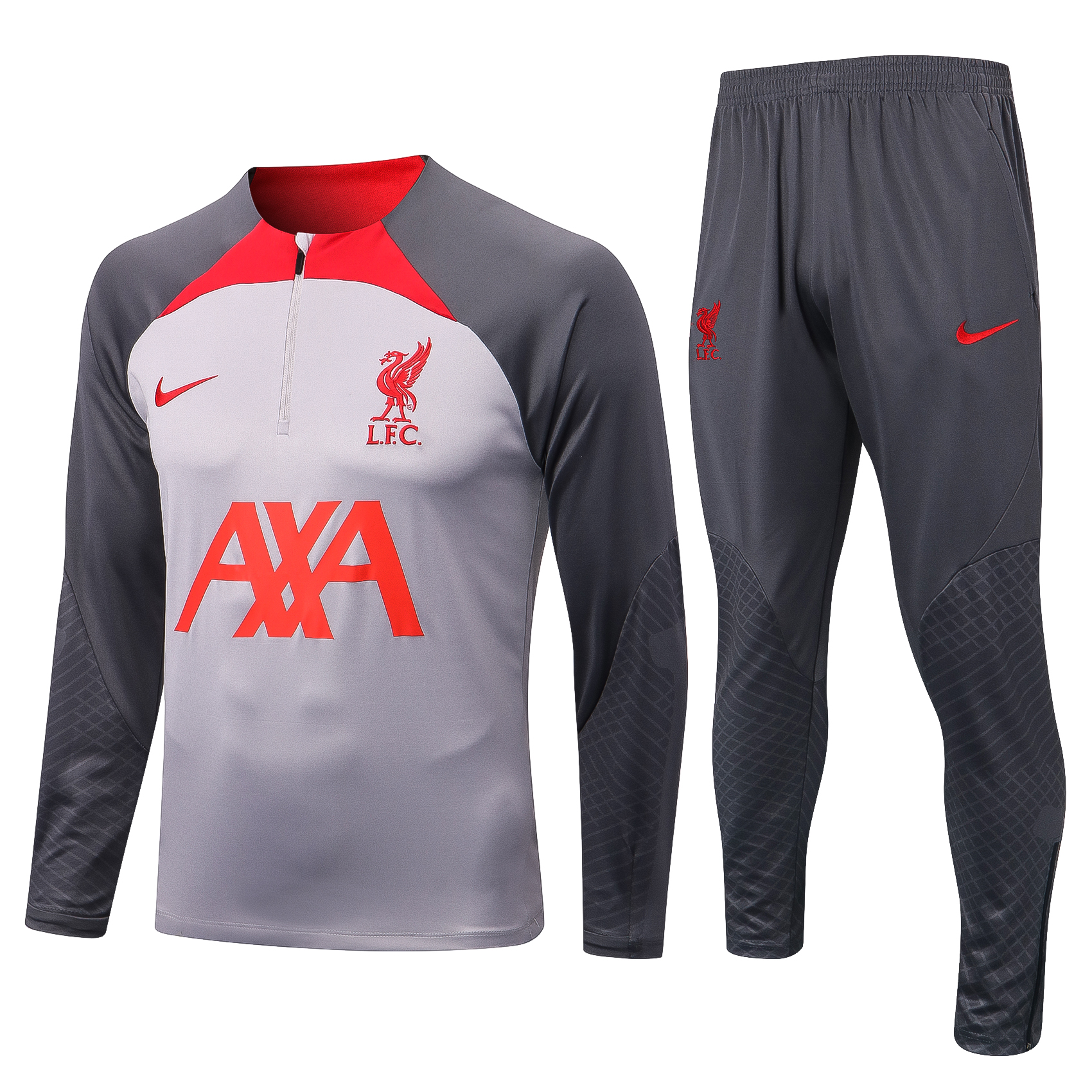 22/23 Liverpool Light Grey Sweater Tracksuit Thai Quality - leoleo123123