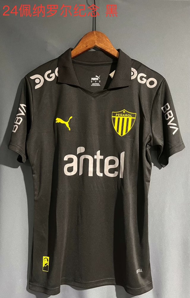 23/24 Penarol Black Soccer Jersey Thai Quality - leoleo123123