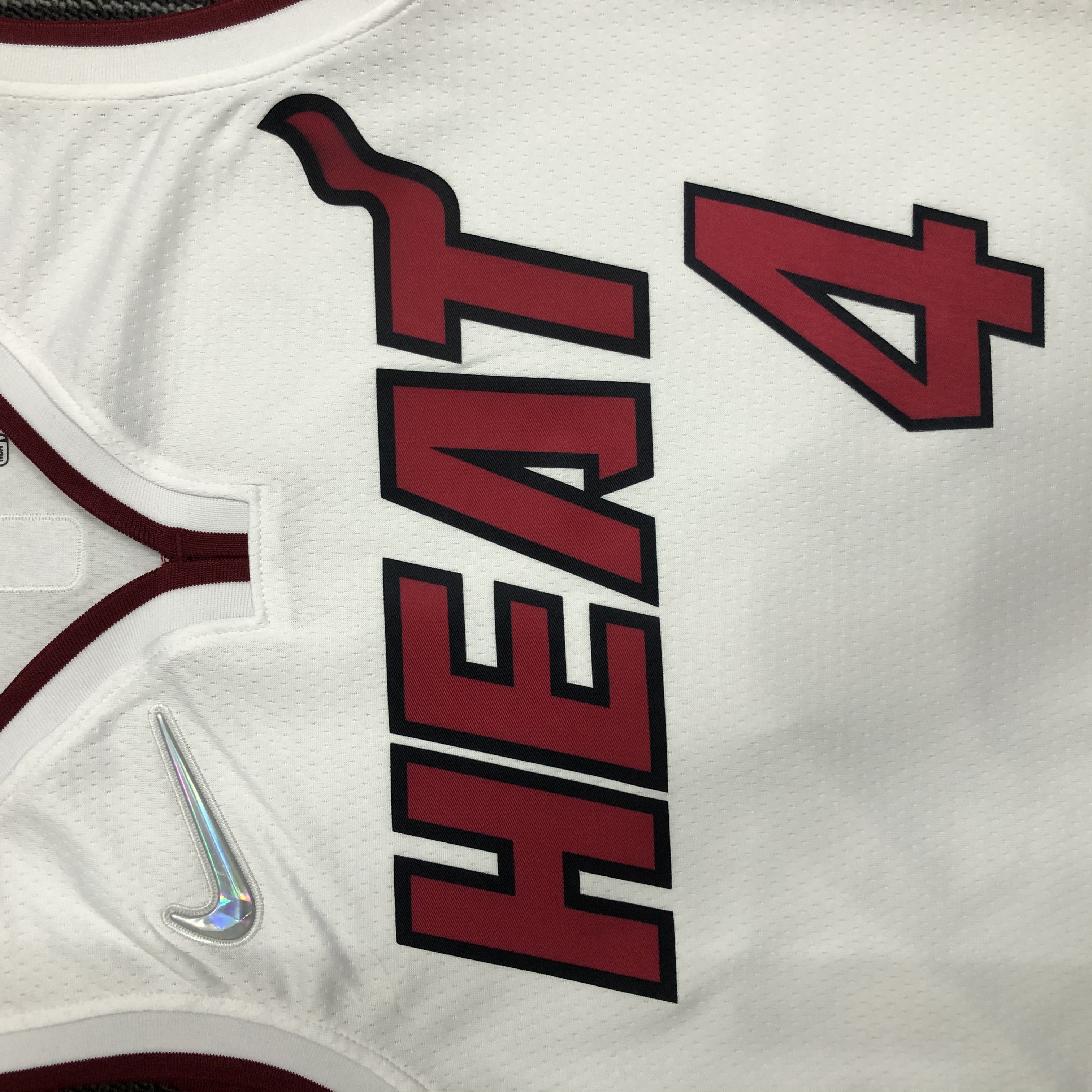 NBA Men 75th Anniversary Miami Heat White #4 OLADIPO Jersey High Quality Name and Number Print - leoleo123123