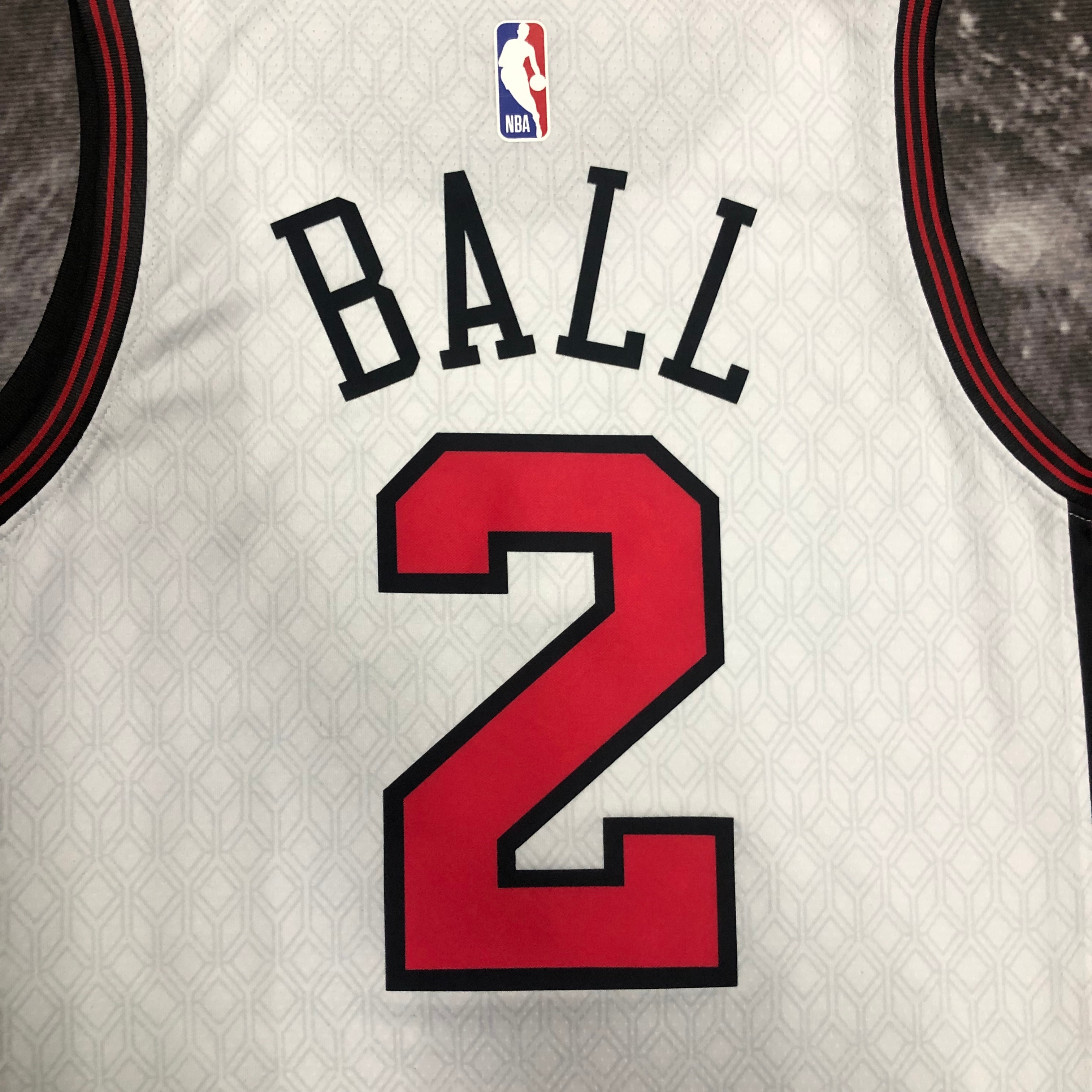 NBA Men 2023 Chicago Bulls City Version White #2 BALL Jersey High Quality Name and Number Print - leoleo123123