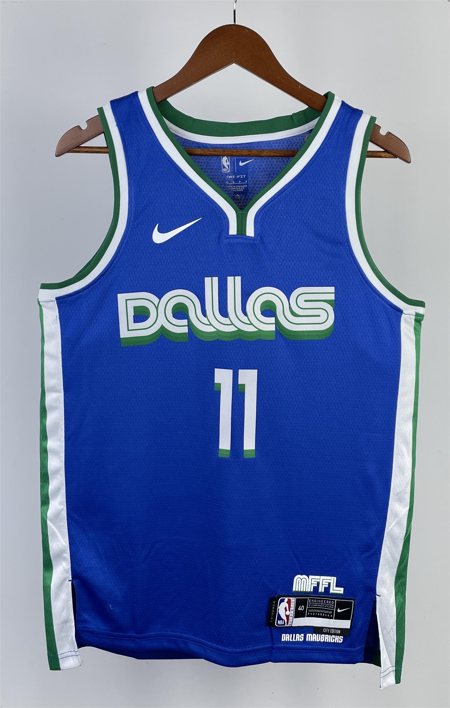 NBA Men Season 2023 Dallas Mavericks Blue #11 IRVING Jersey High Quality Name and Number Print - leoleo123123