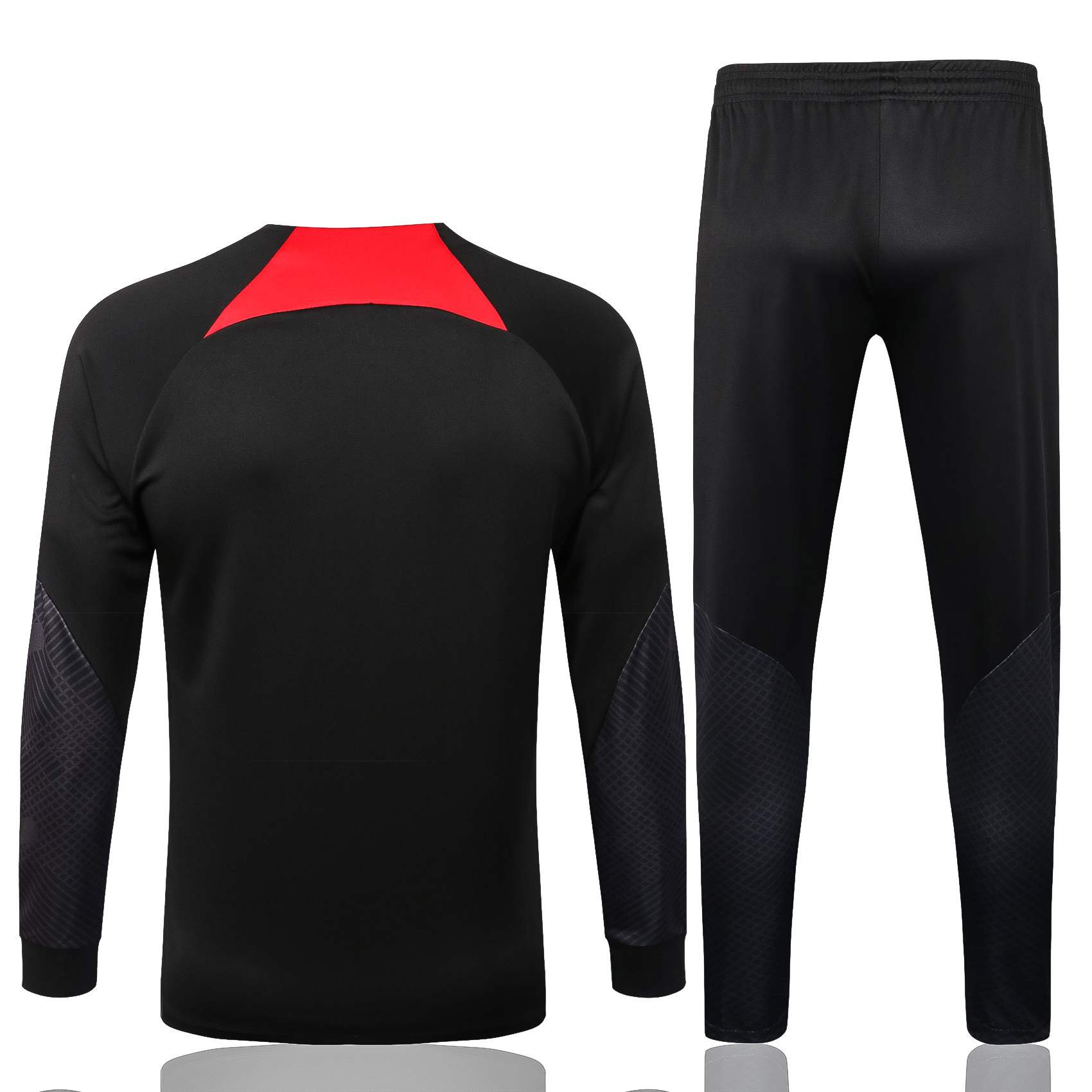 22/23 Liverpool Black with Red Collar Jacket Tracksuit Thai Quality - leoleo123123