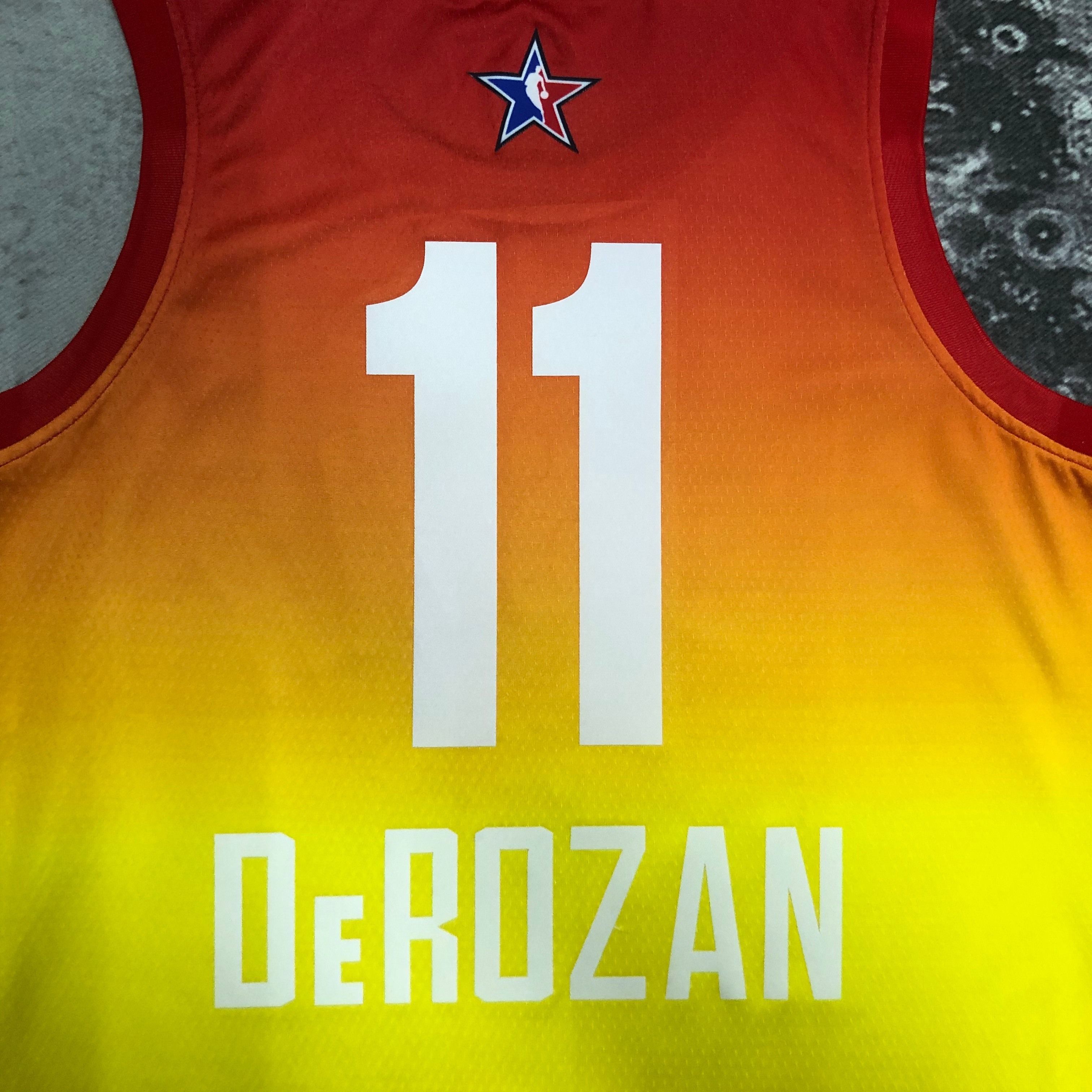 NBA Men 2023 Chicago Bulls All Stars Yellow #11 DEROZAN Jersey High Quality Name and Number Print - leoleo123123