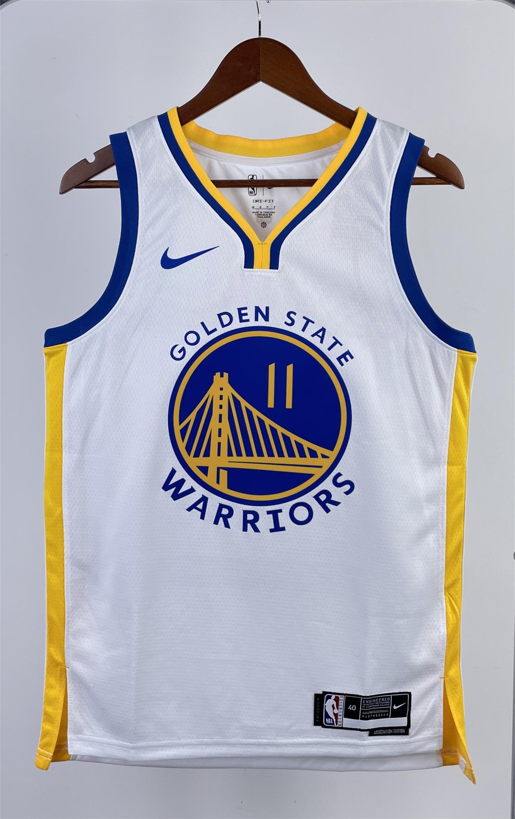 NBA Men 2023 Golden State Warriors White #11 THOMPSON Swingman Jersey - leoleo123123