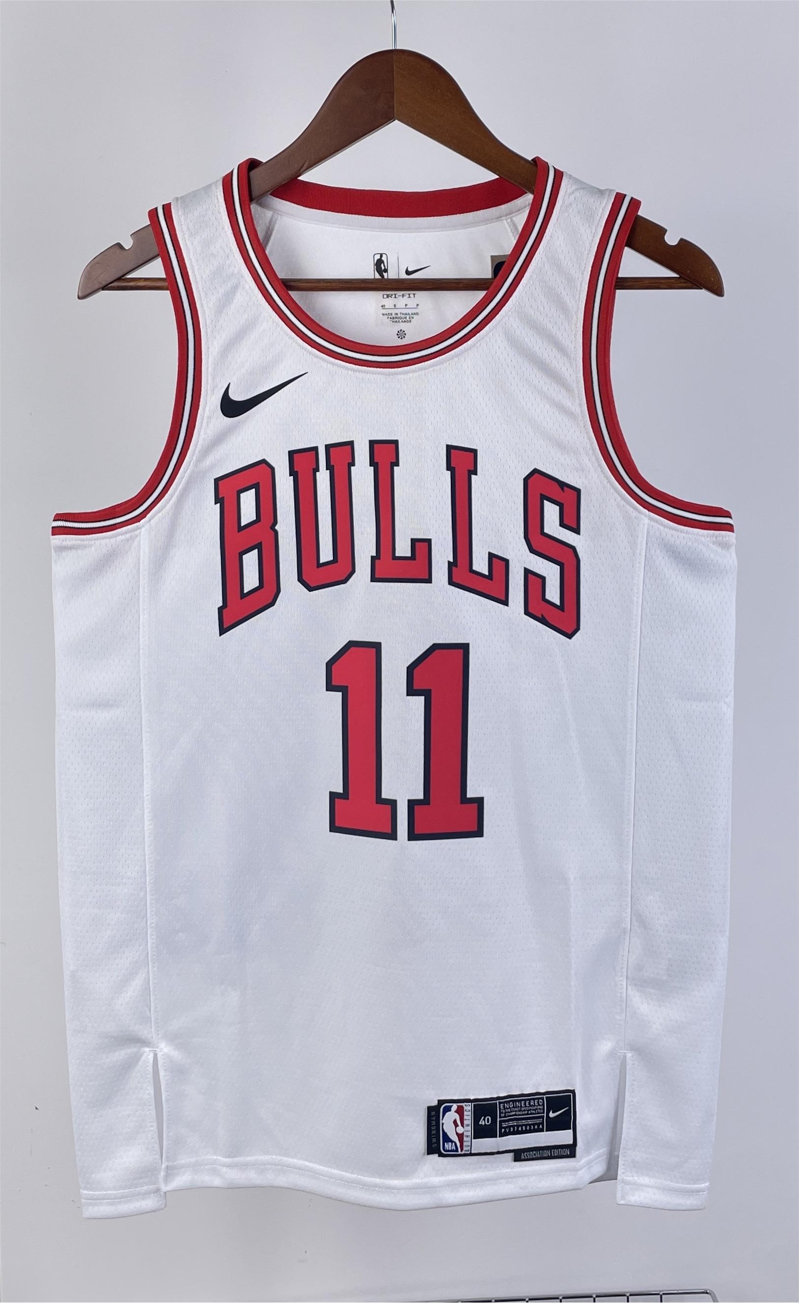 NBA Men 2023 Chicago Bulls White #11 DEROZAN Jersey High Quality Name and Number Print - leoleo123123