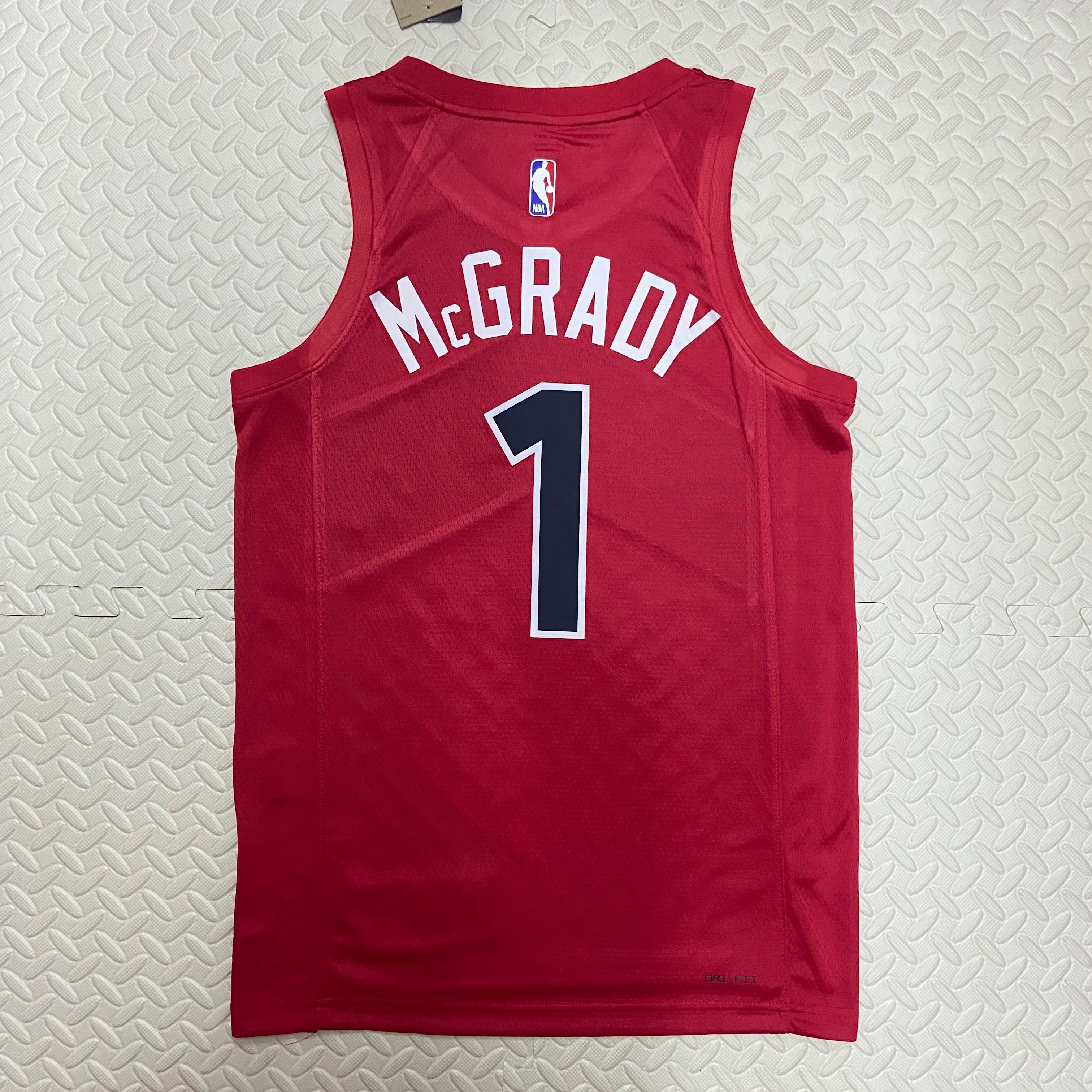 NBA Men Toronto Raptors Red #1 McGRADY Jersey High Quality Name and Number Print - leoleo123123
