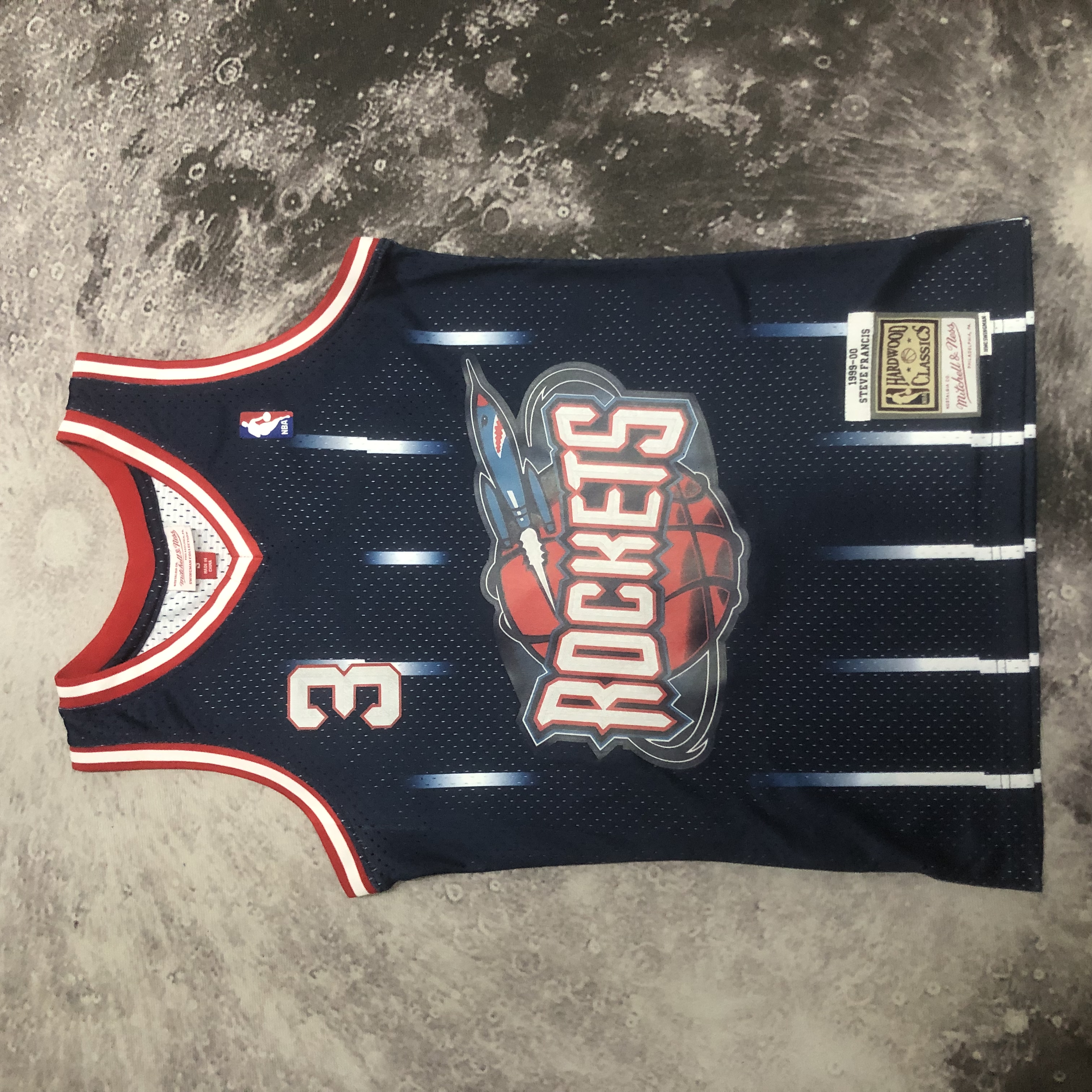 NBA Men 04-05 Houston Rockets Navy Blue #3 FRANCIS Classics Swingman Jersey - leoleo123123