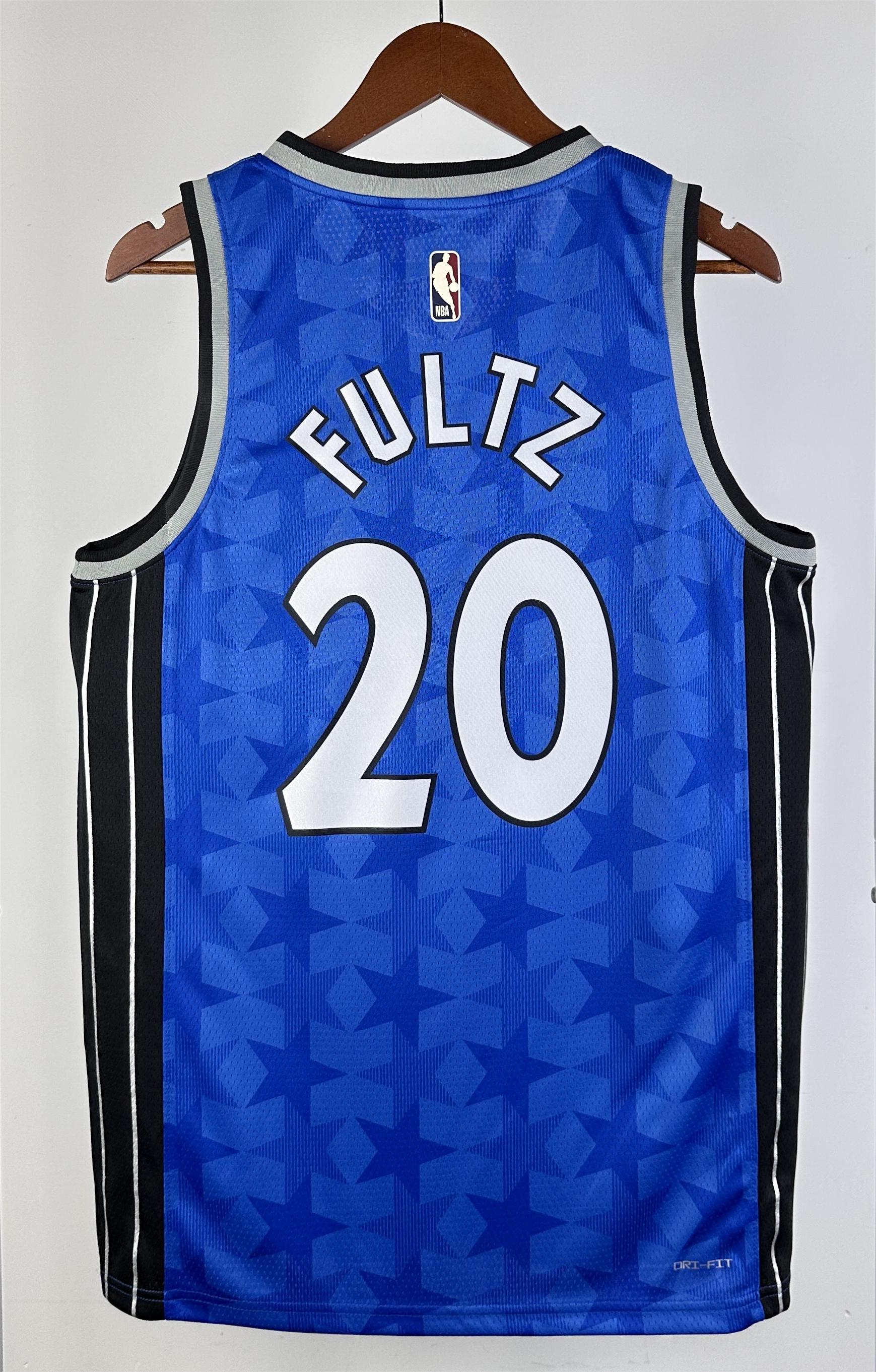 NBA Season 2024 Orlando Magic Retro Blue #20 FULTZ Jersey High Quality Name and Number Print - leoleo123123