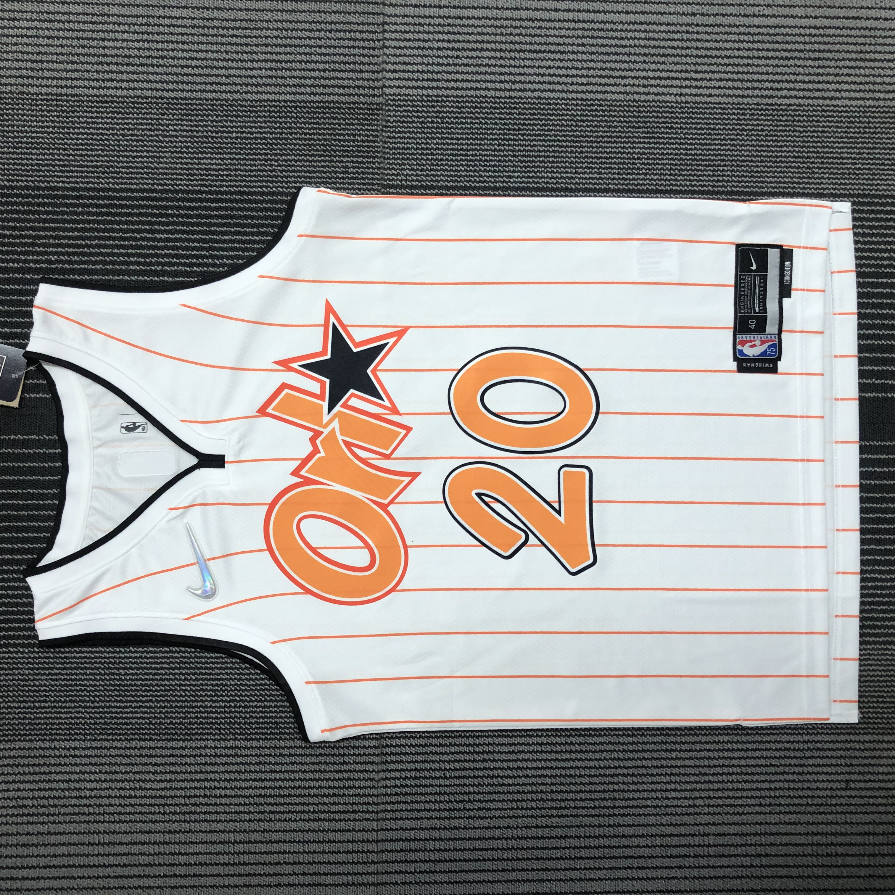 NBA Season 75th Anniversary Orlando Magic #20 FULTZ White Jersey High Quality Name and Number Print - leoleo123123