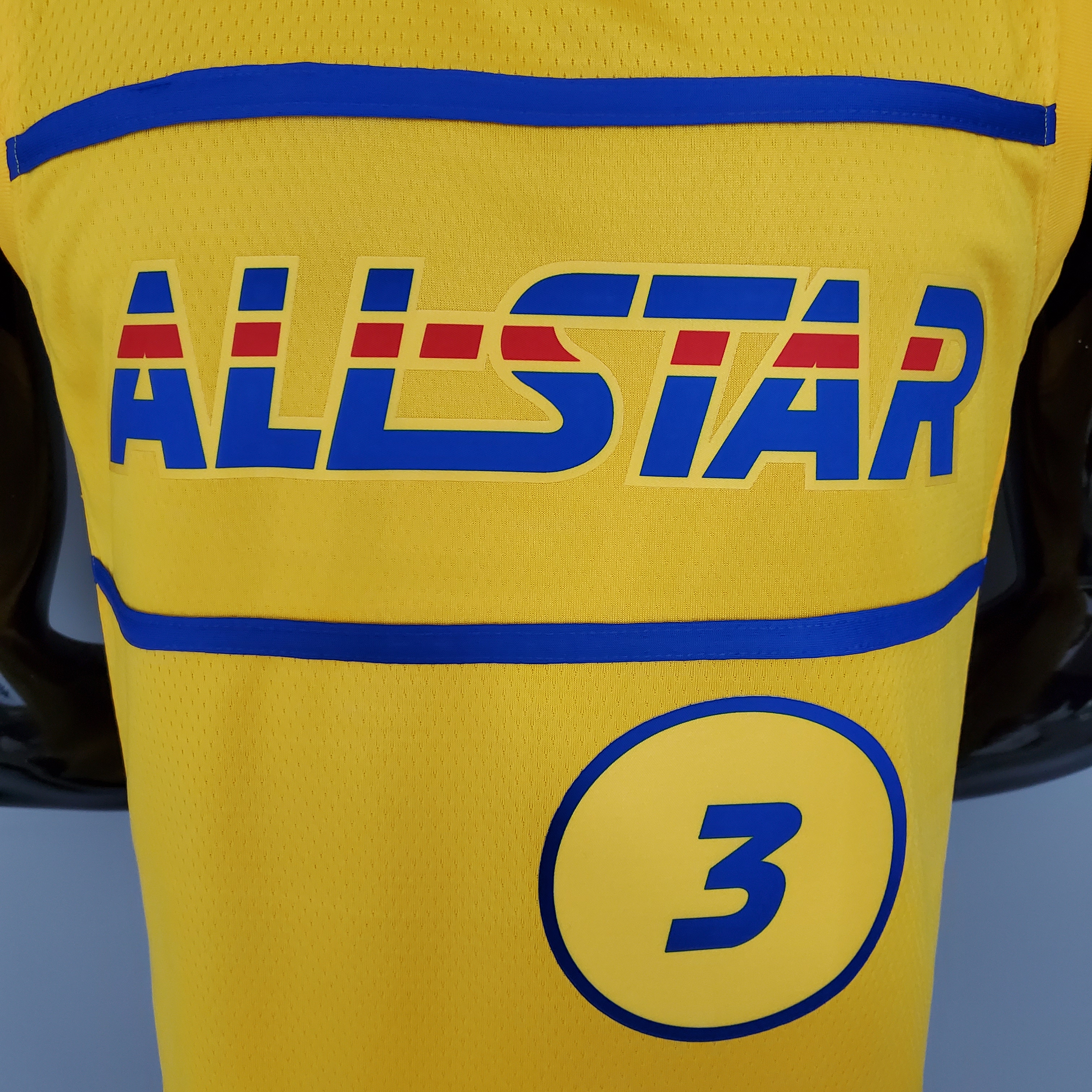 NBA Men 2021 All Star Jerseys Yellow #3 PAUL Jersey High Quality Name and Number Print - leoleo123123