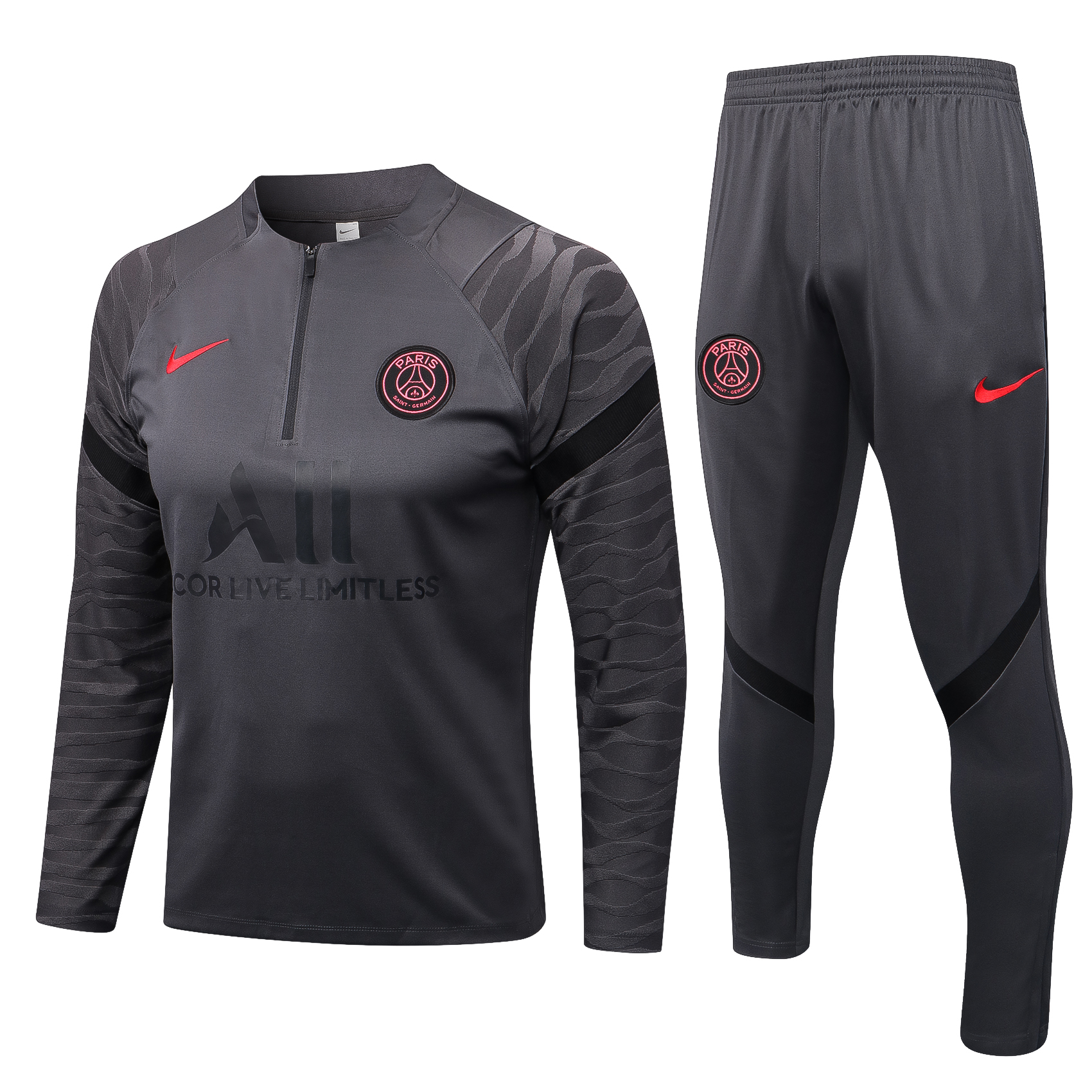 22/23 PSG Dark Grey Sweater Tracksuit Thai Quality - leoleo123123