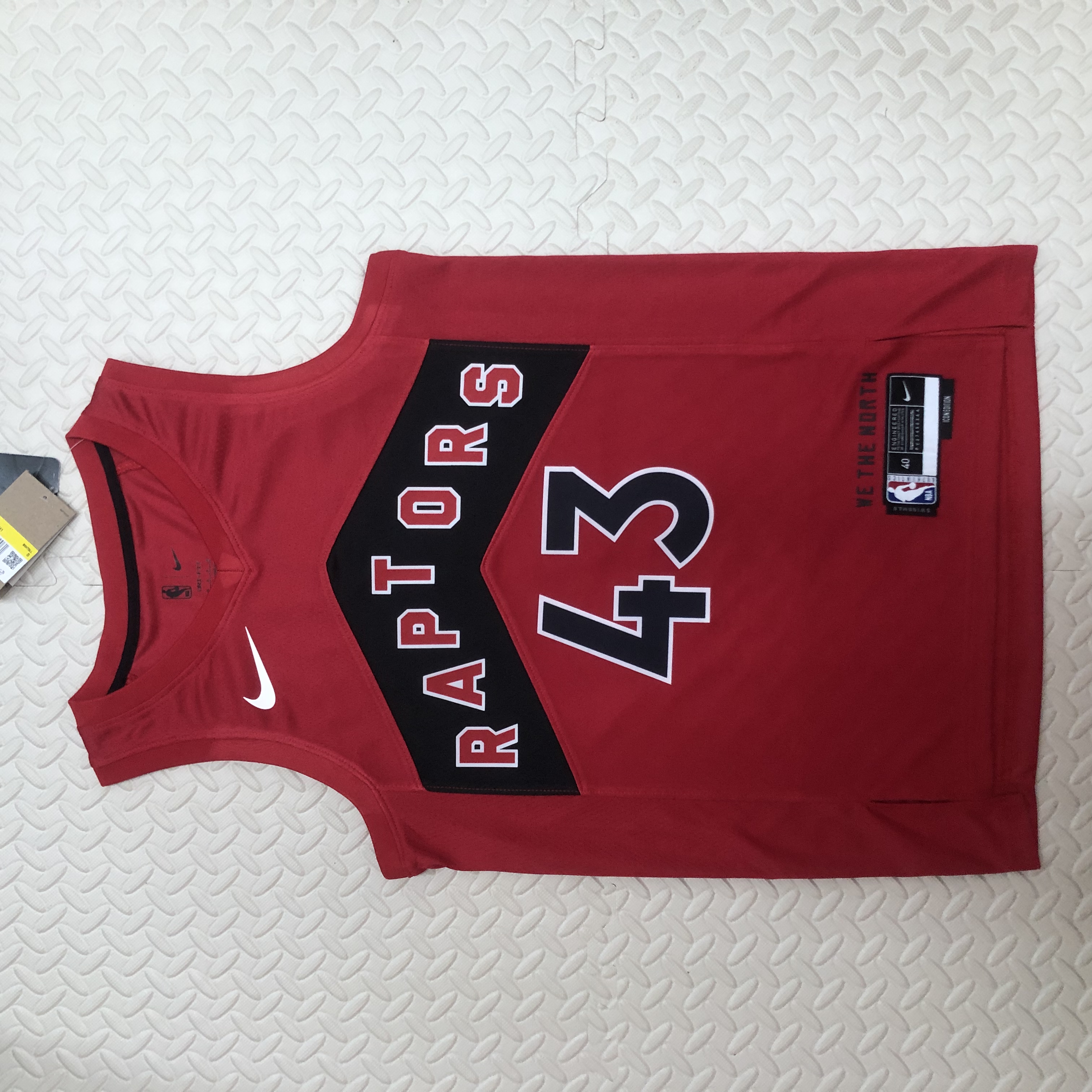 NBA Men Toronto Raptors Red #43 SIAKAM Jersey High Quality Name and Number Print - leoleo123123