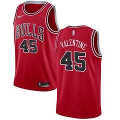 NBA Men Chicago Bulls Red #45 VALENTINE Jersey High Quality Name and Number Print - leoleo123123