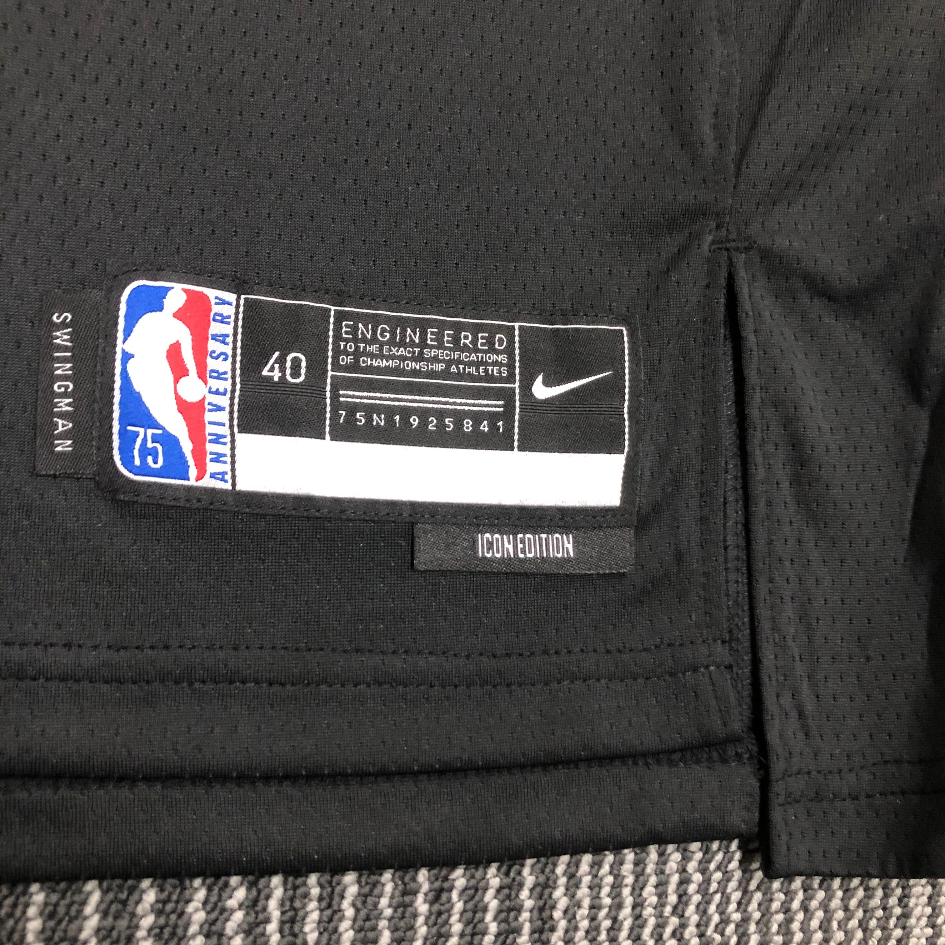NBA Men 75th Anniversary Brooklyn Nets Black #12 HARRIS Jersey High Quality Name and Number Print - leoleo123123