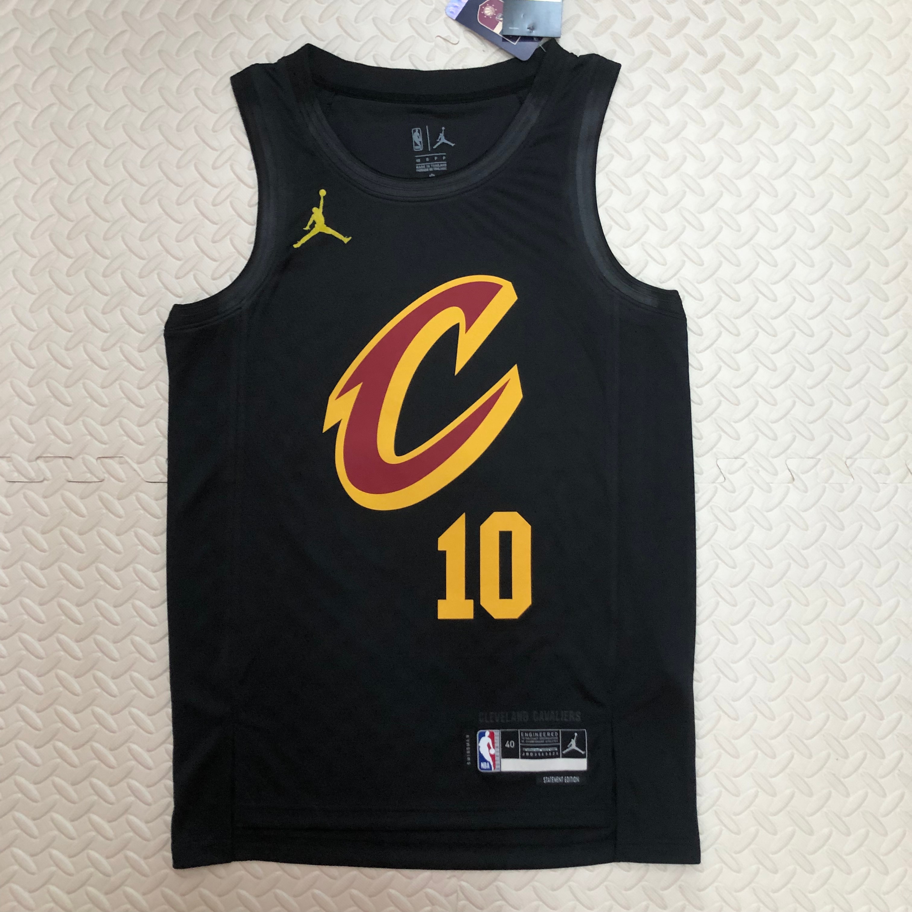 NBA Season 2023 Men Cleveland Cavaliers Black with Jordan Logo #10 GARLAND Jersey High Quality Name and Number Print - leoleo123123