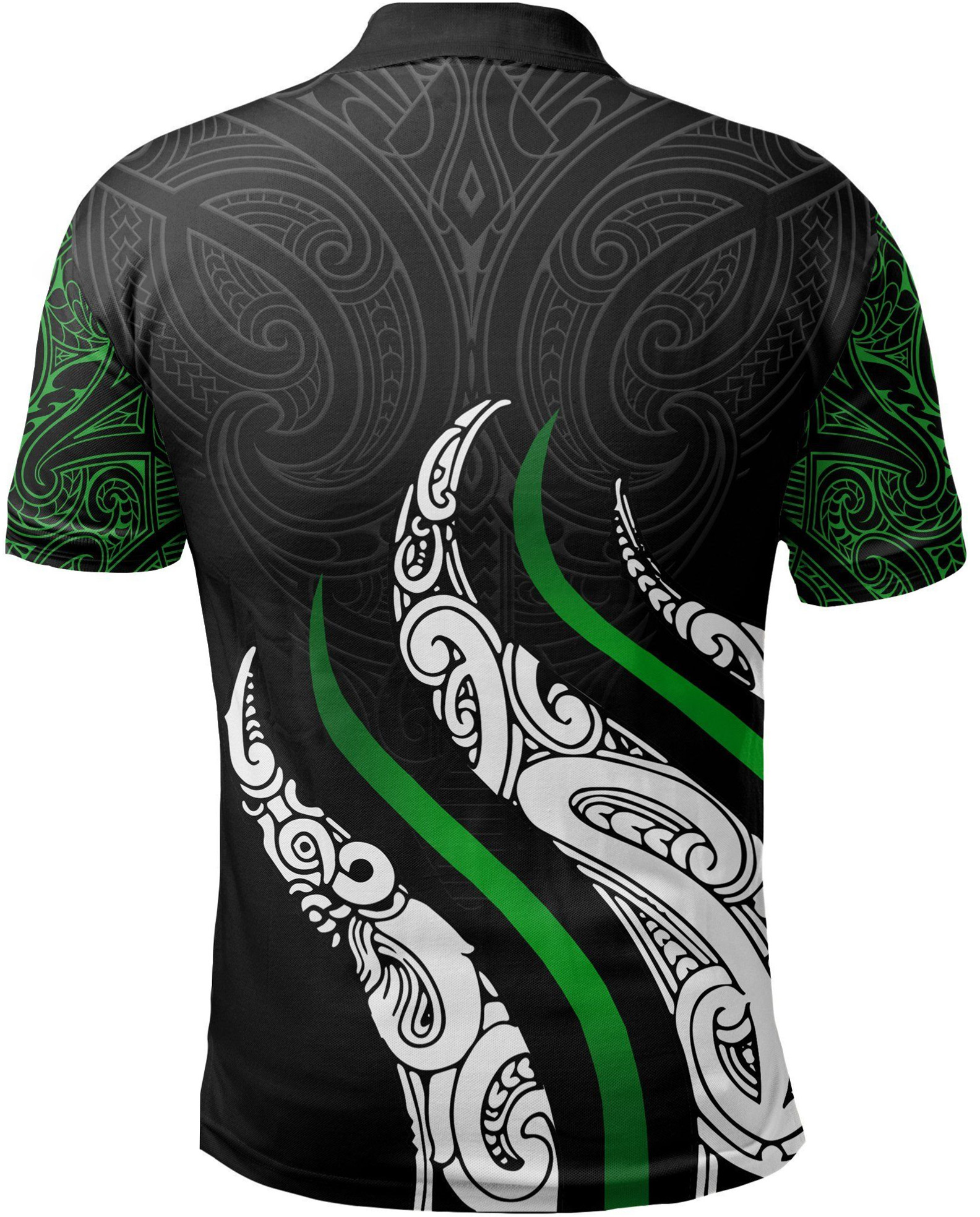 Rugby 2021-2021 All Blacks Maori Green and Black Rugby Polo High Quality - leoleo123123