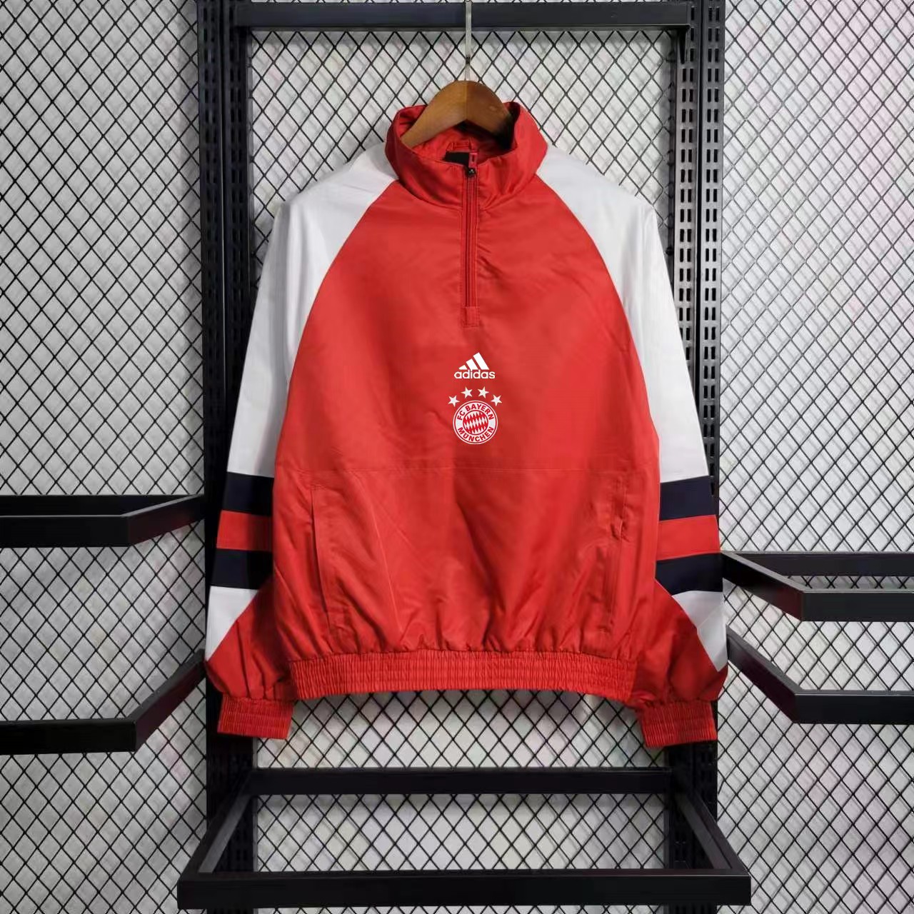 2023 Bayern Munich Red Windbreaker Jacket Thai Quality - leoleo123123