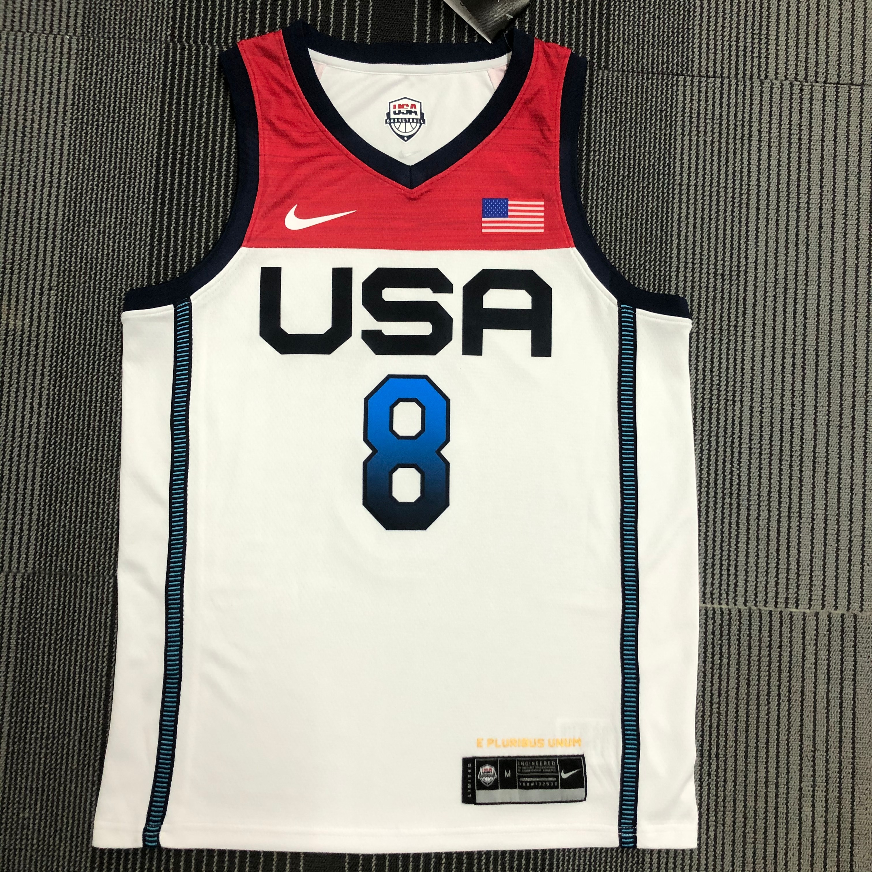 NBA Men Tokoyo Olimpics 2020 USA National White #8 MIDDLETON Jersey High Quality Name and Number Print - leoleo123123