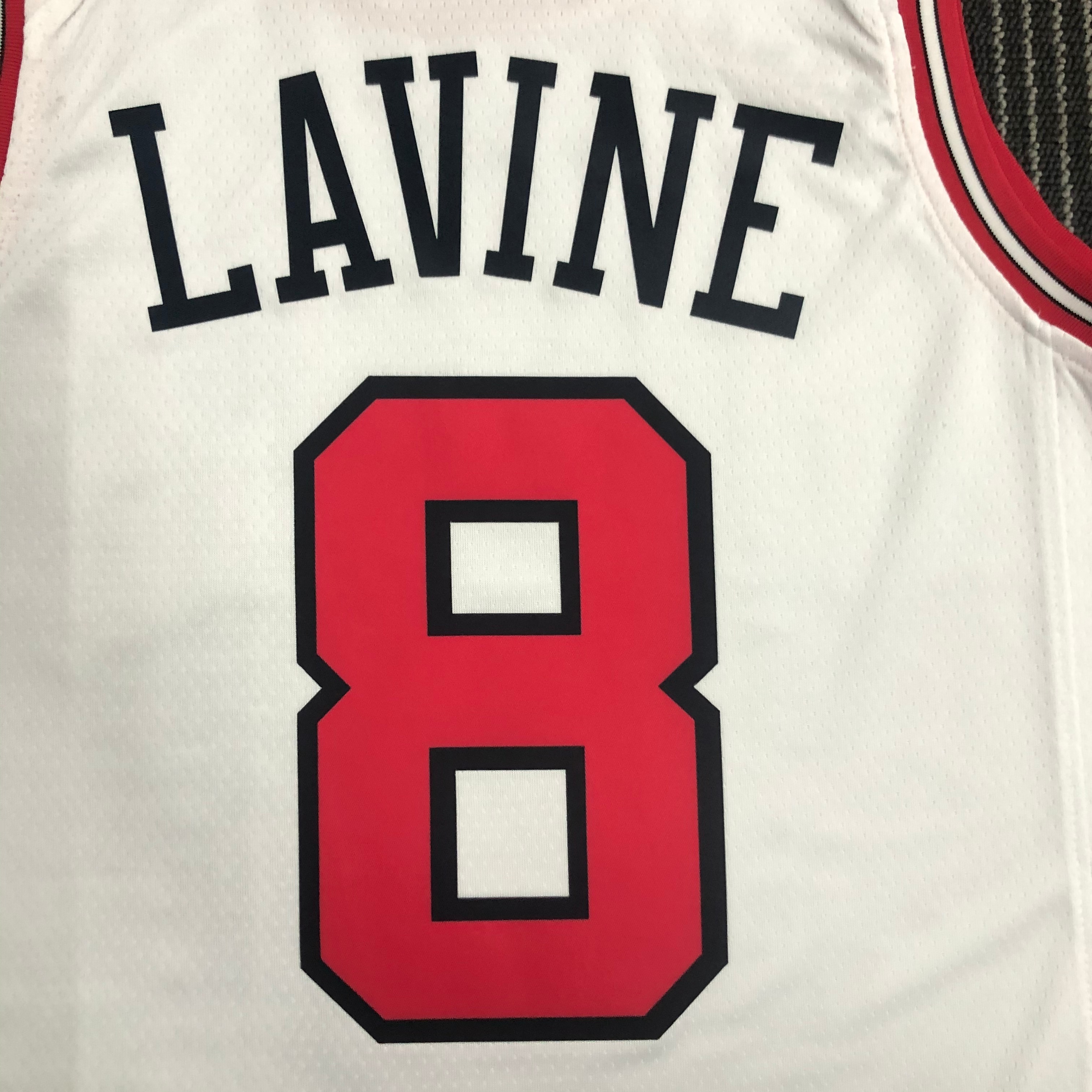NBA Men 75th Anniversary Chicago Bulls White #8 LAVINE Jersey High Quality Name and Number Print - leoleo123123