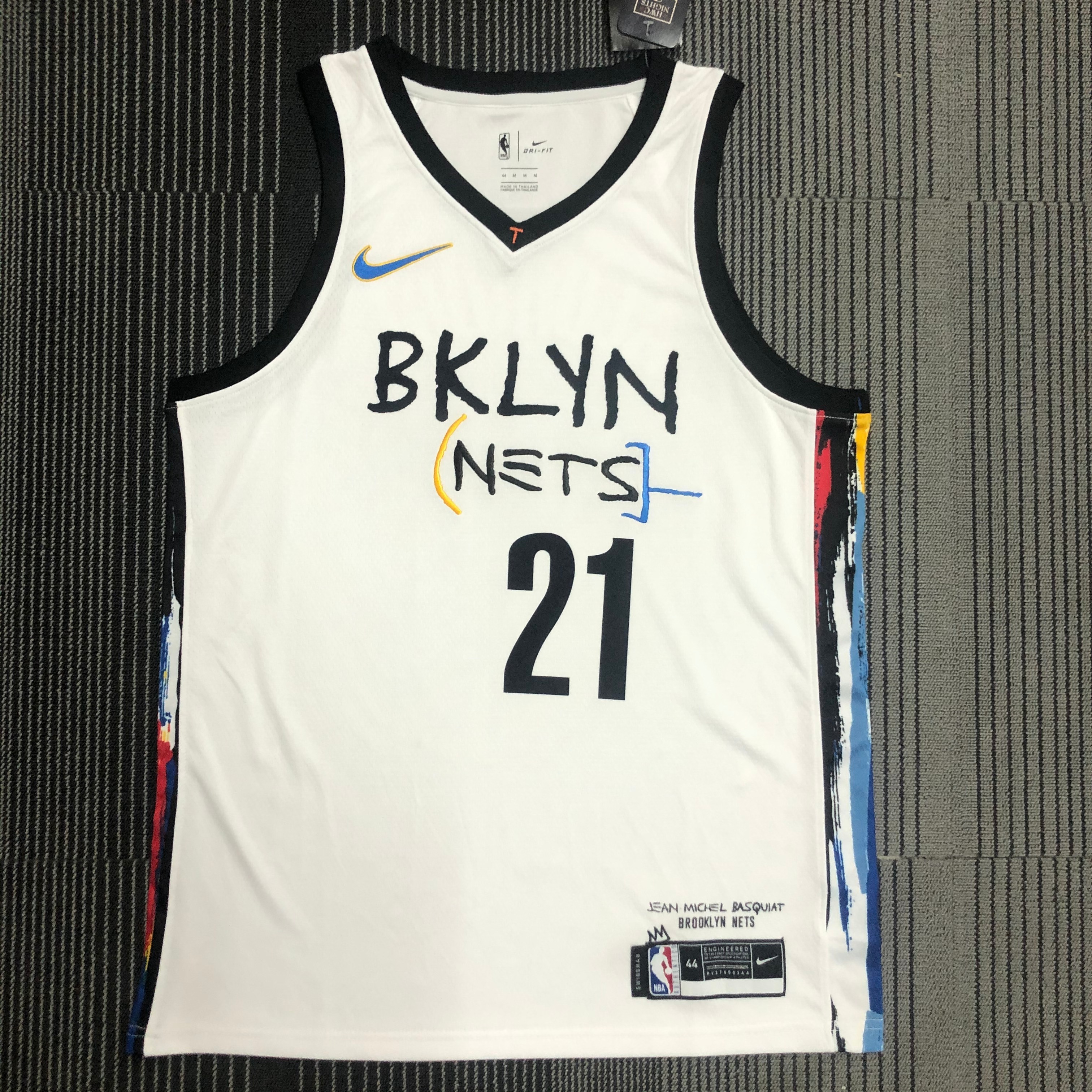NBA Men Season 2021 Brooklyn Nets White City #21 ALDRIDGE Jersey High Quality Name and Number Print - leoleo123123