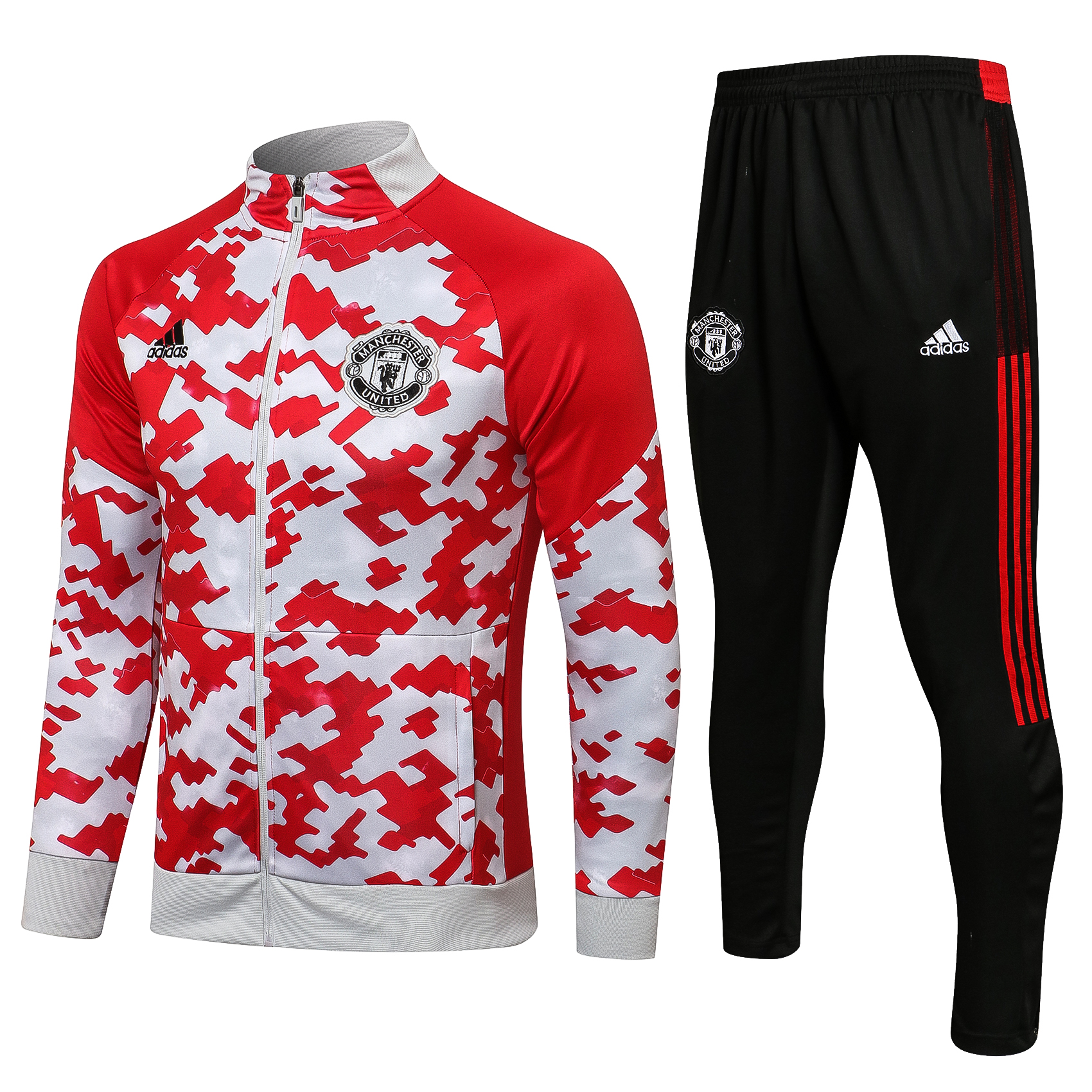 21/22 Man United Red Jacket Tracksuit Thai Quality - leoleo123123