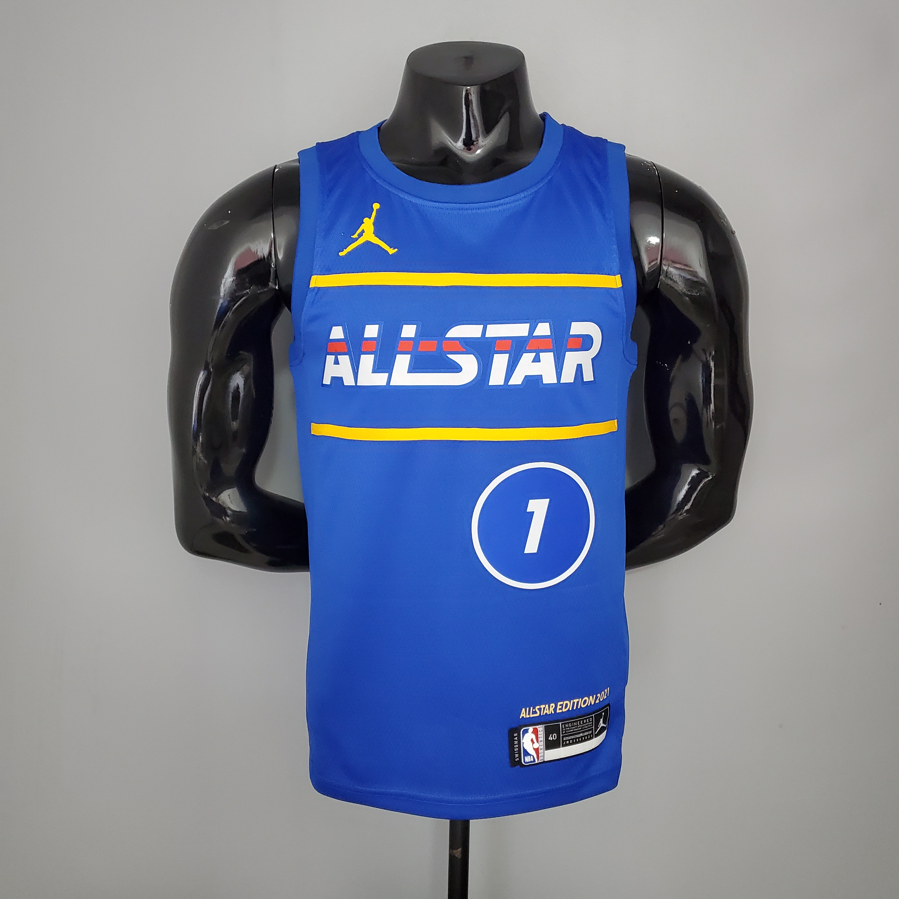 NBA Men 2021 All Star Jerseys Blue #1 WILLIAMSON Jersey High Quality Name and Number Print - leoleo123123