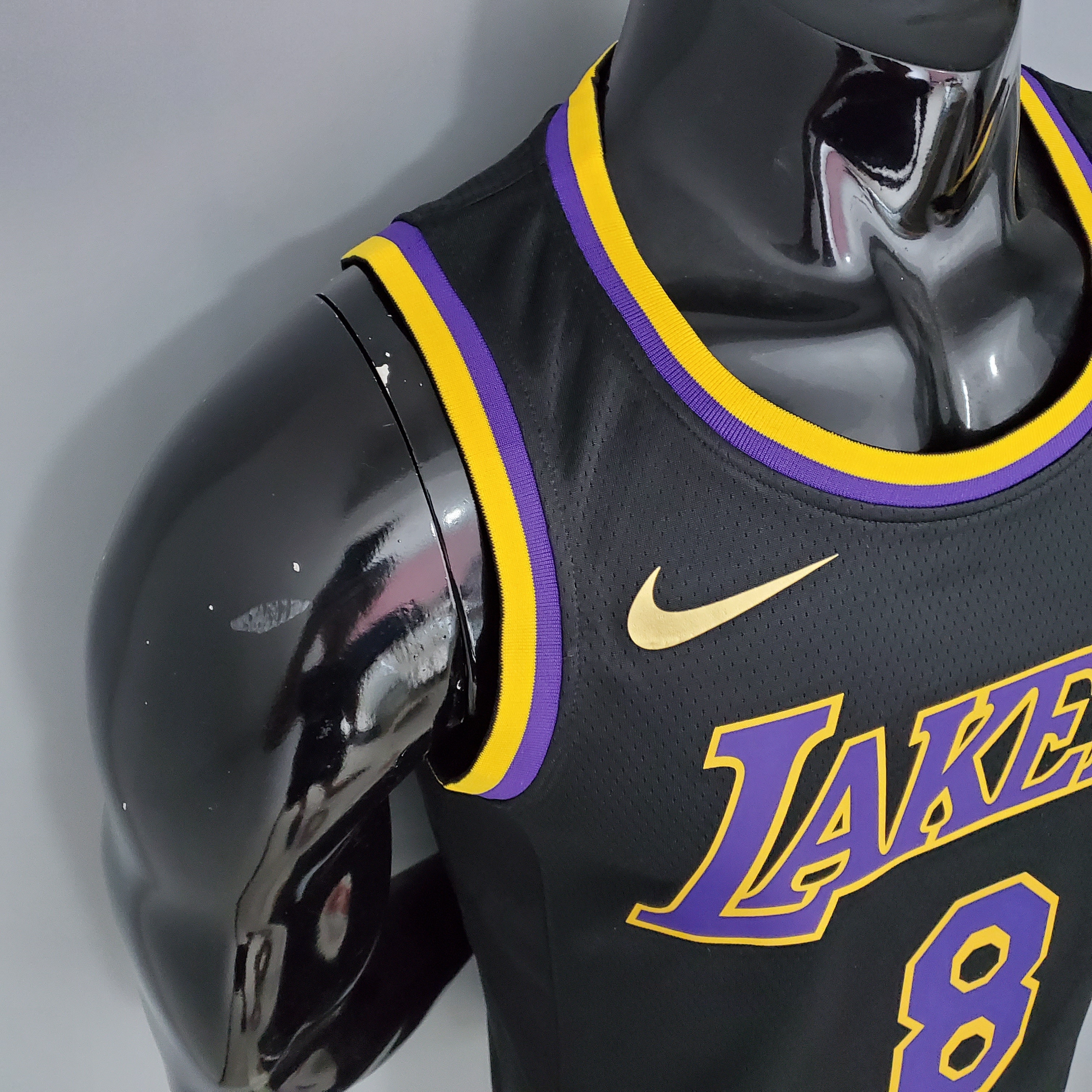 2021 Bryant #8 Lakers Bonus Edition Black NBA Jersey High Quality Name and Number Print - leoleo123123