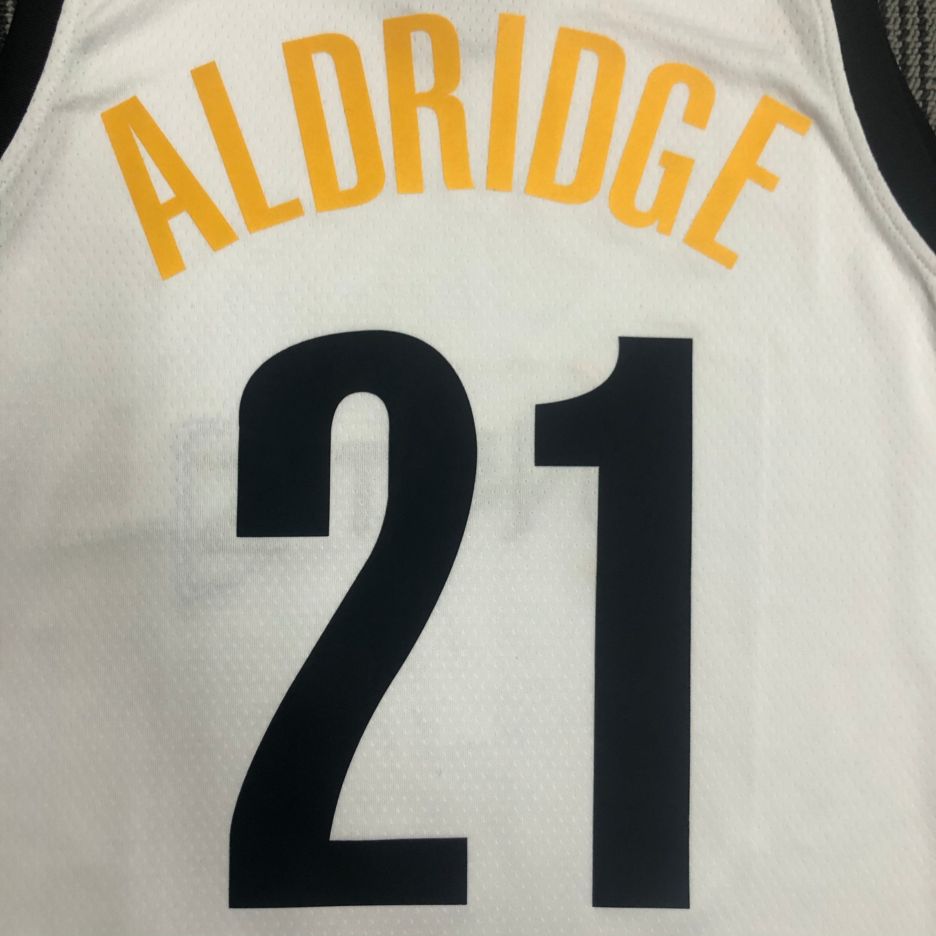 NBA Men Season 2021 Brooklyn Nets White City #21 ALDRIDGE Jersey High Quality Name and Number Print - leoleo123123