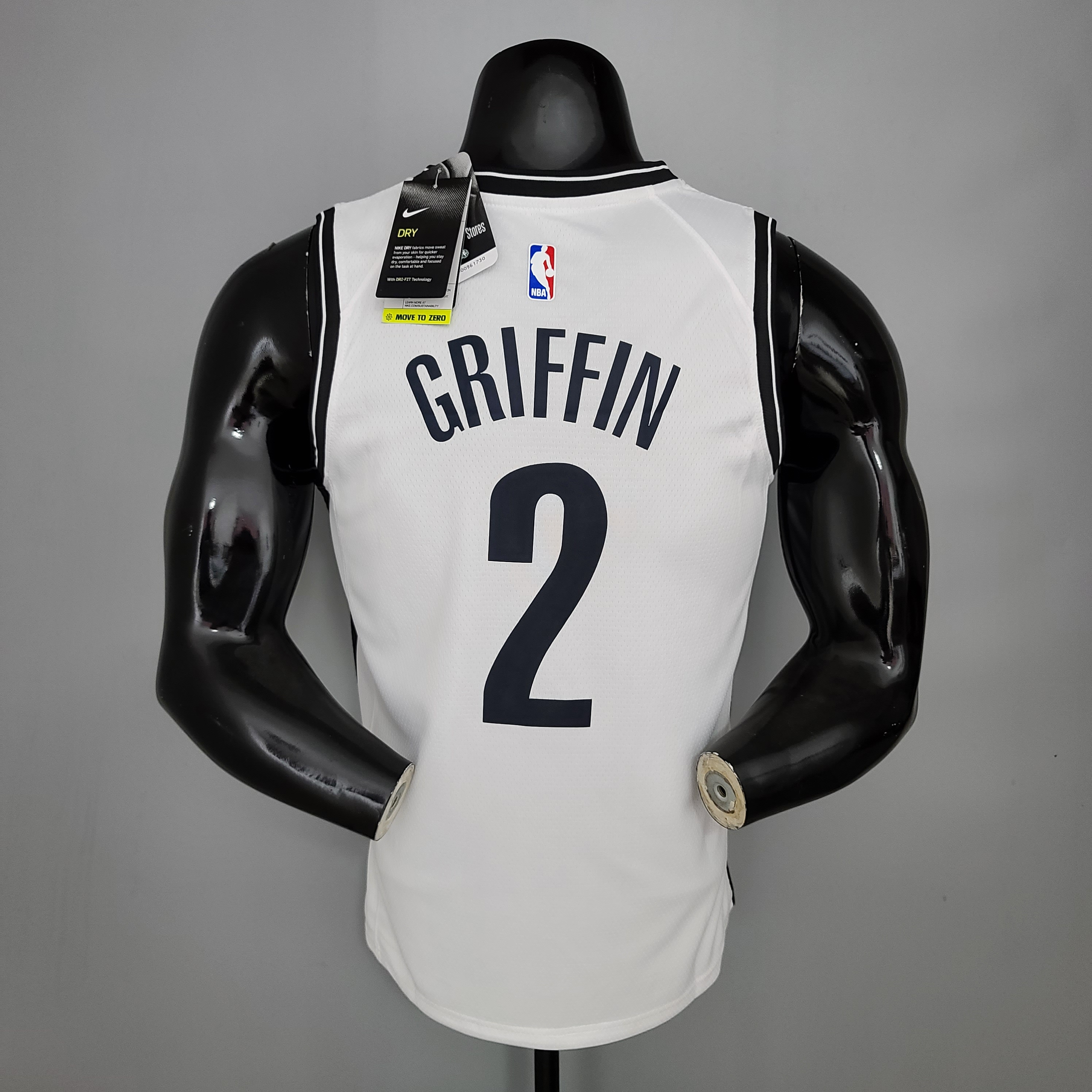 NBA Men New Brooklyn Nets White #2 GRIFFIN Jersey High Quality Name and Number Print - leoleo123123