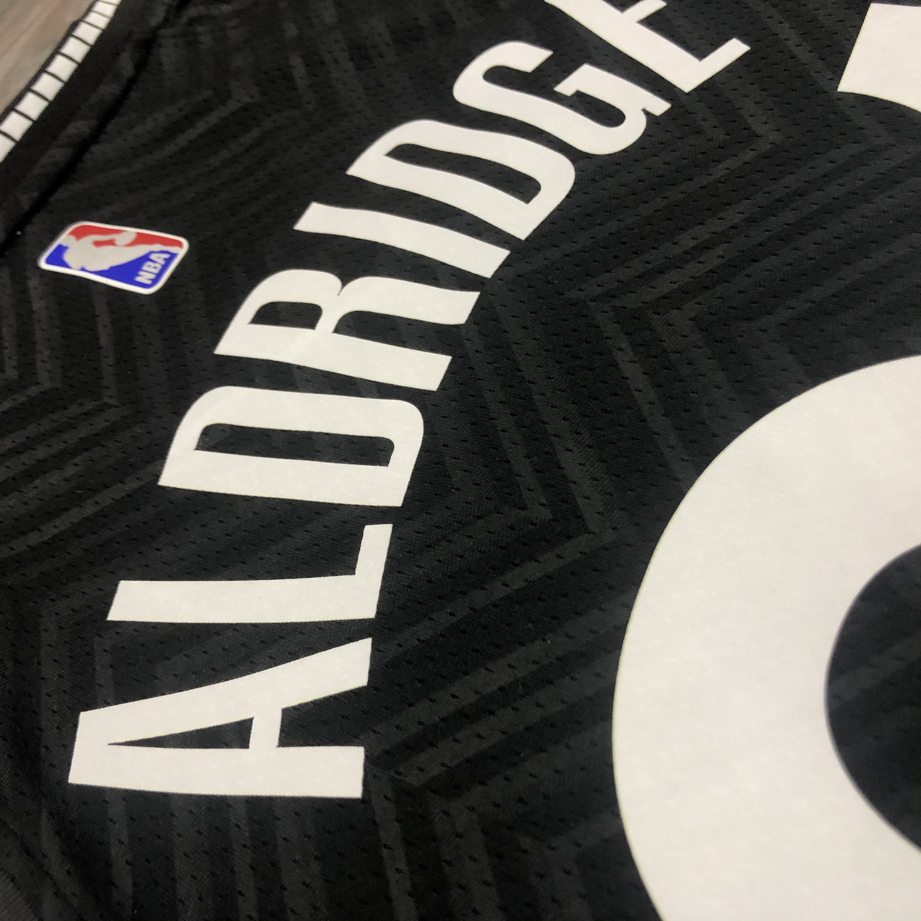 NBA Men New 2021 Brooklyn Nets Black Awarding Version #21 ALDRIDGE Jersey High Quality Name and Number Print - leoleo123123