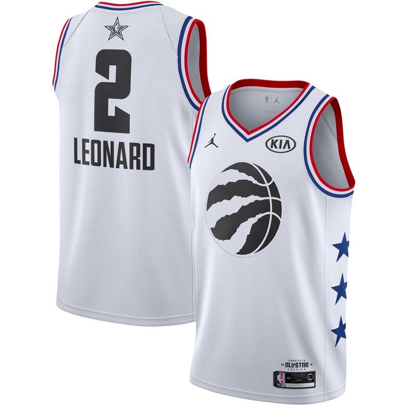 NBA Men 2019 All Star Jerseys White #2 LEONARD Jersey High Quality Name and Number Print - leoleo123123