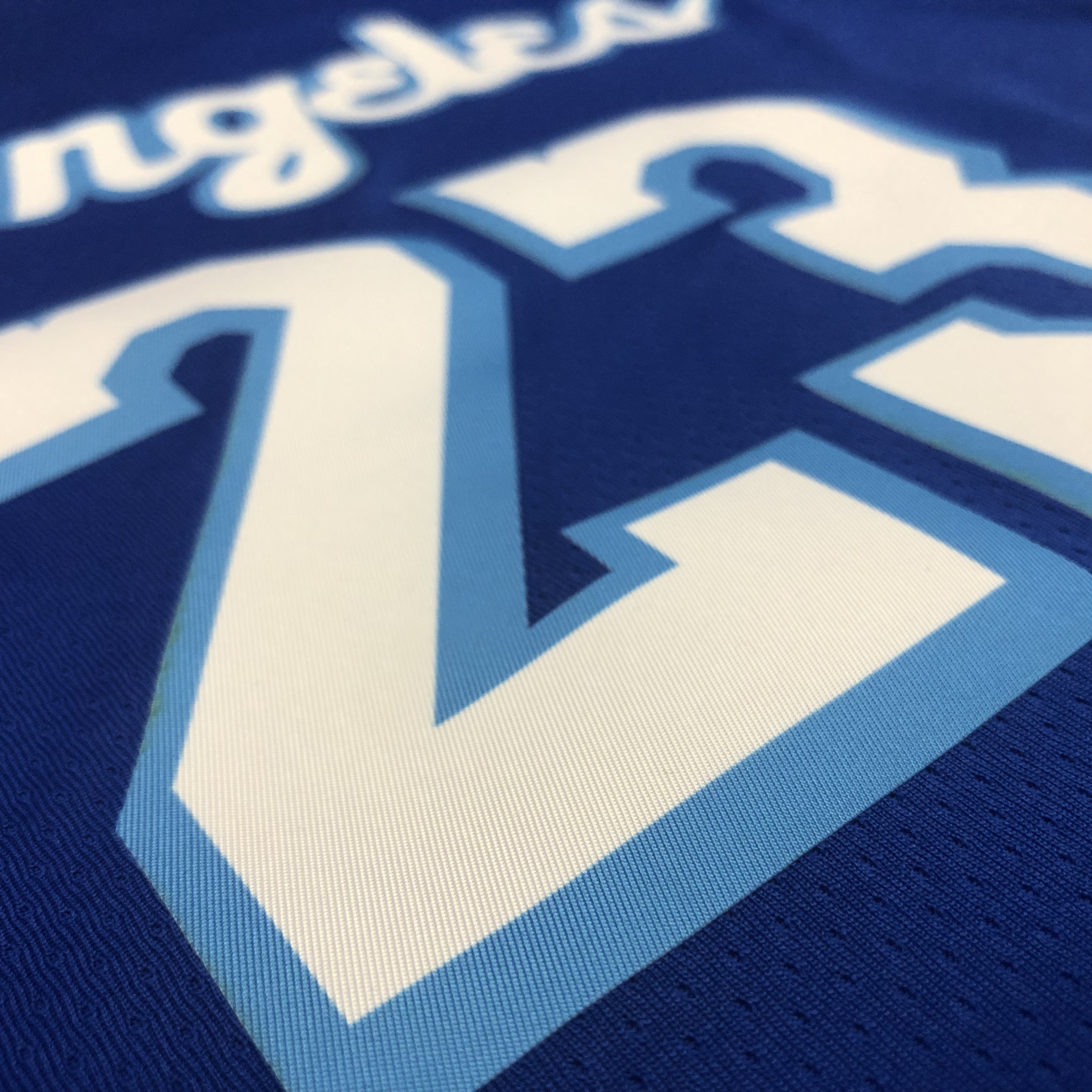 NBA Men Los Angeles Lakers Retro in Latin #23 JAMES Blue Round Neck Jersey High Quality Name and Number Print - leoleo123123