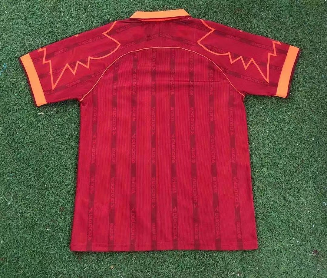 99/00 Roma Home Retro Jersey - leoleo123123