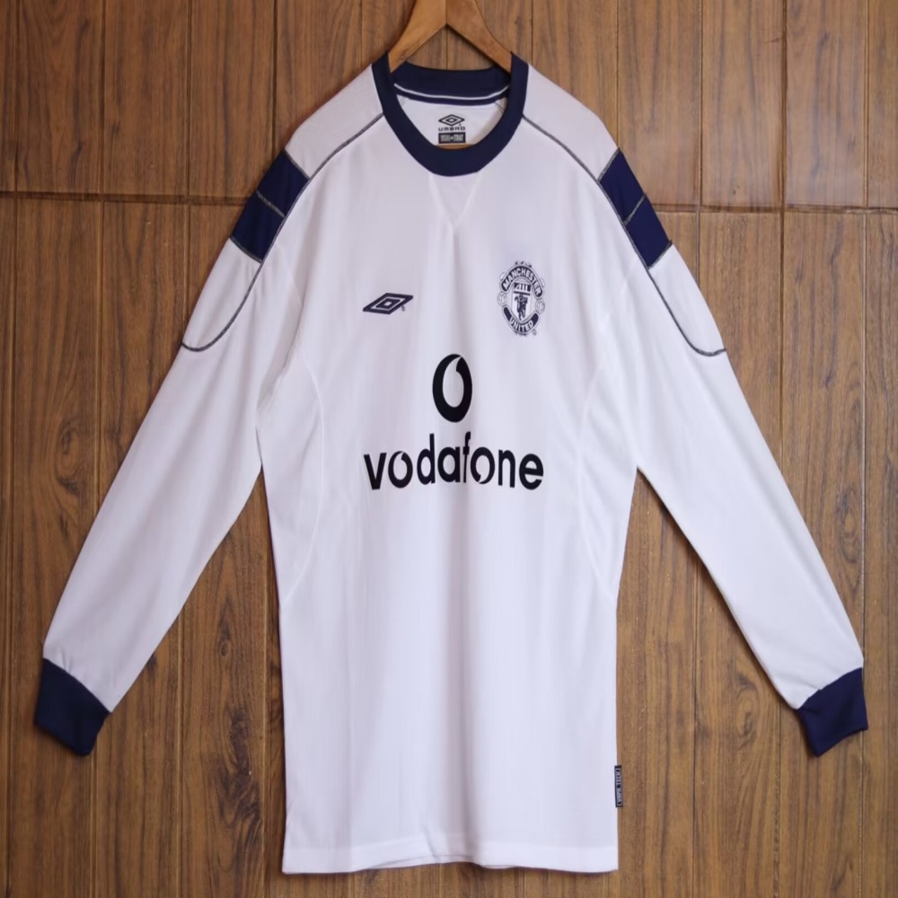 99/00 Man United Away Long Sleeve Retro Jersey - leoleo123123