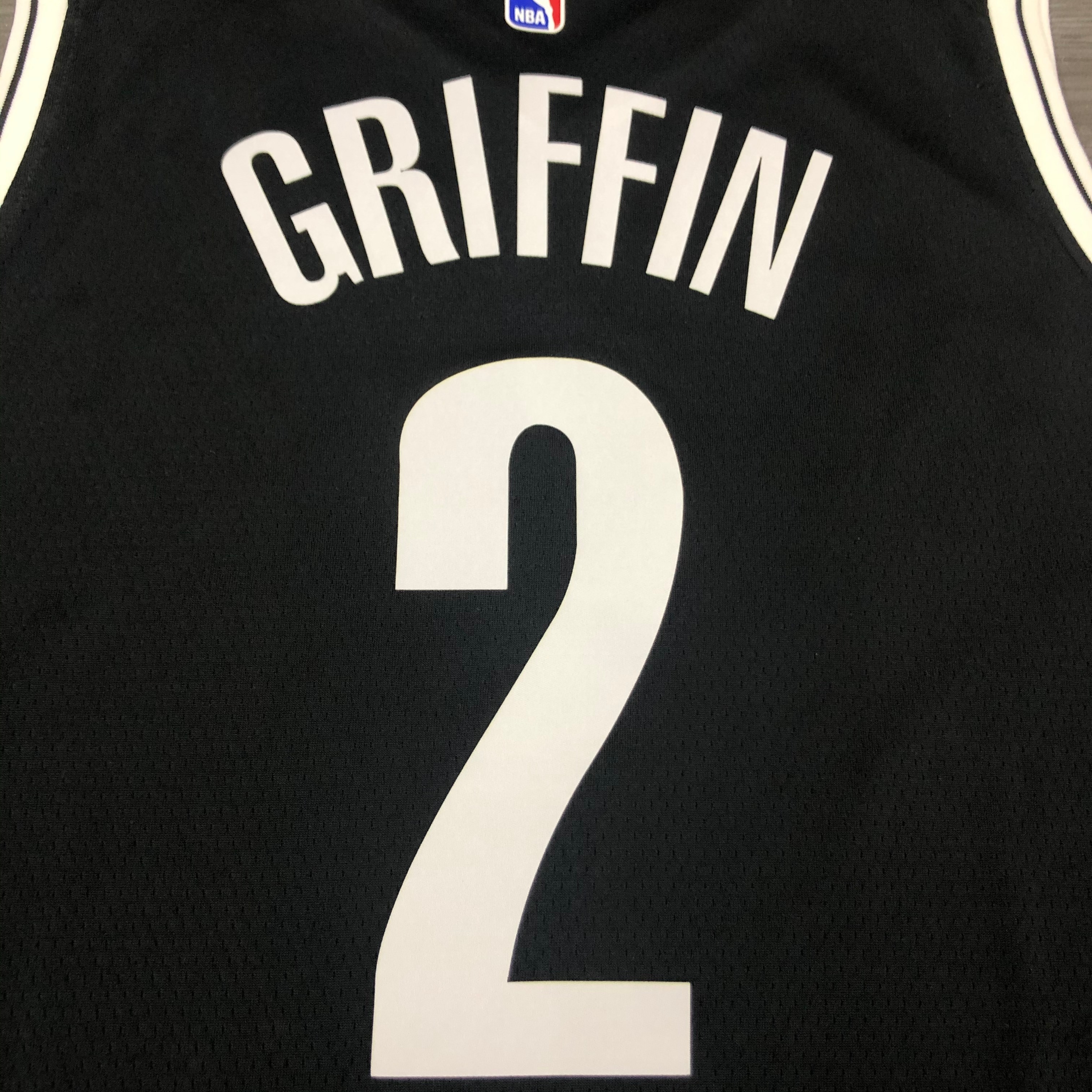 NBA Men New Brooklyn Nets Black #2 GRIFFIN Jersey High Quality Name and Number Print - leoleo123123