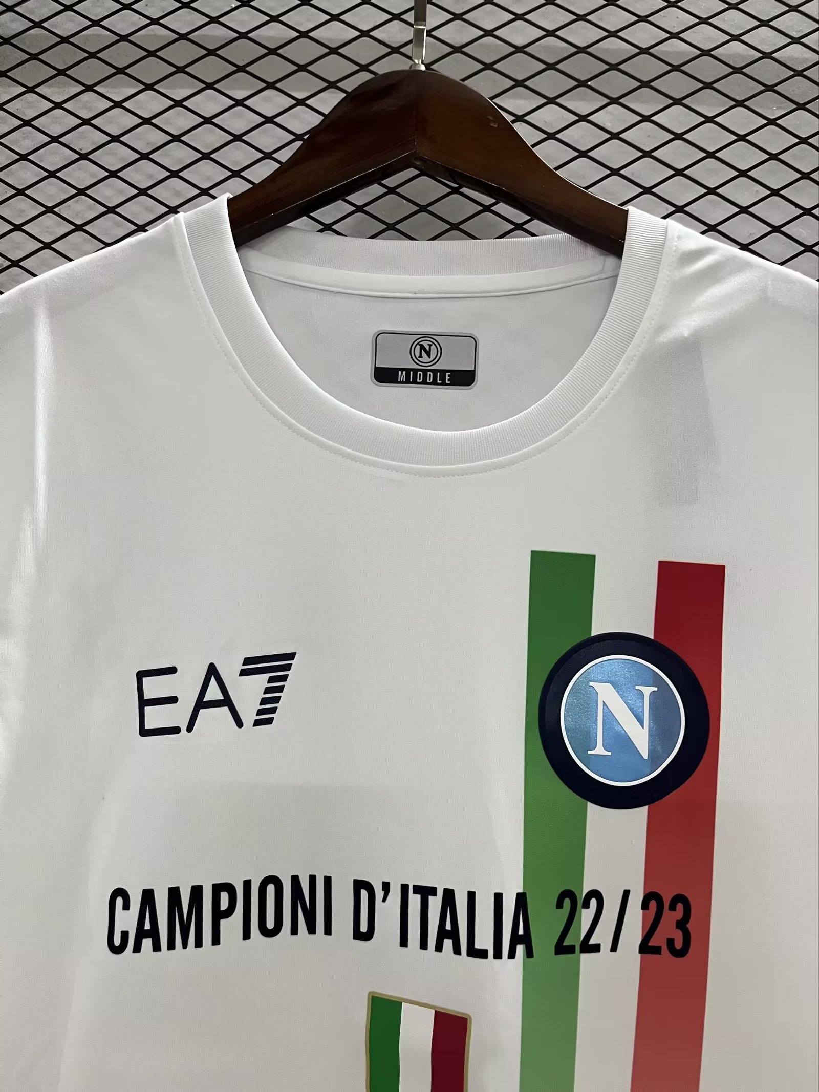 22/23 Napoli Champions White Jersey Fan Version Thai Quality - leoleo123123