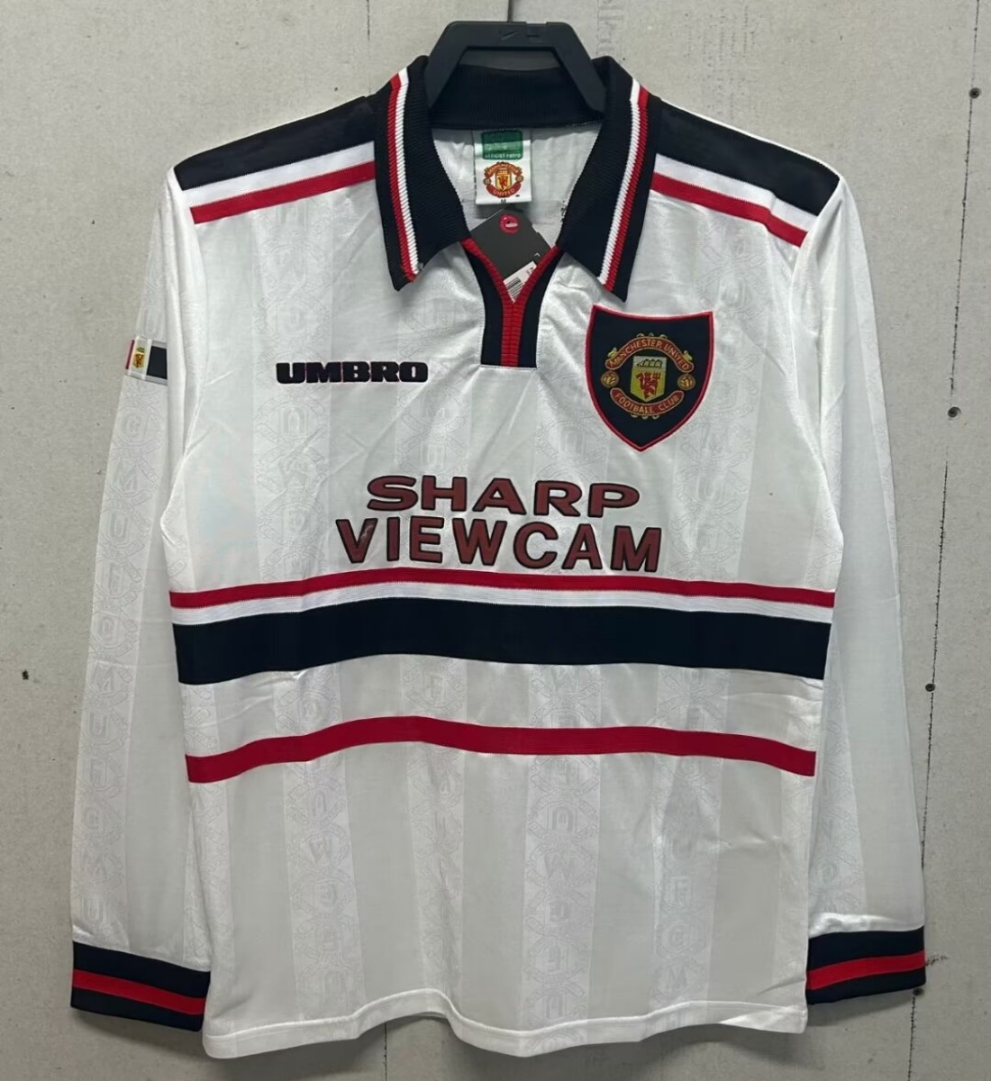 98/99 Man United Away Long Sleeve Retro Jersey - leoleo123123