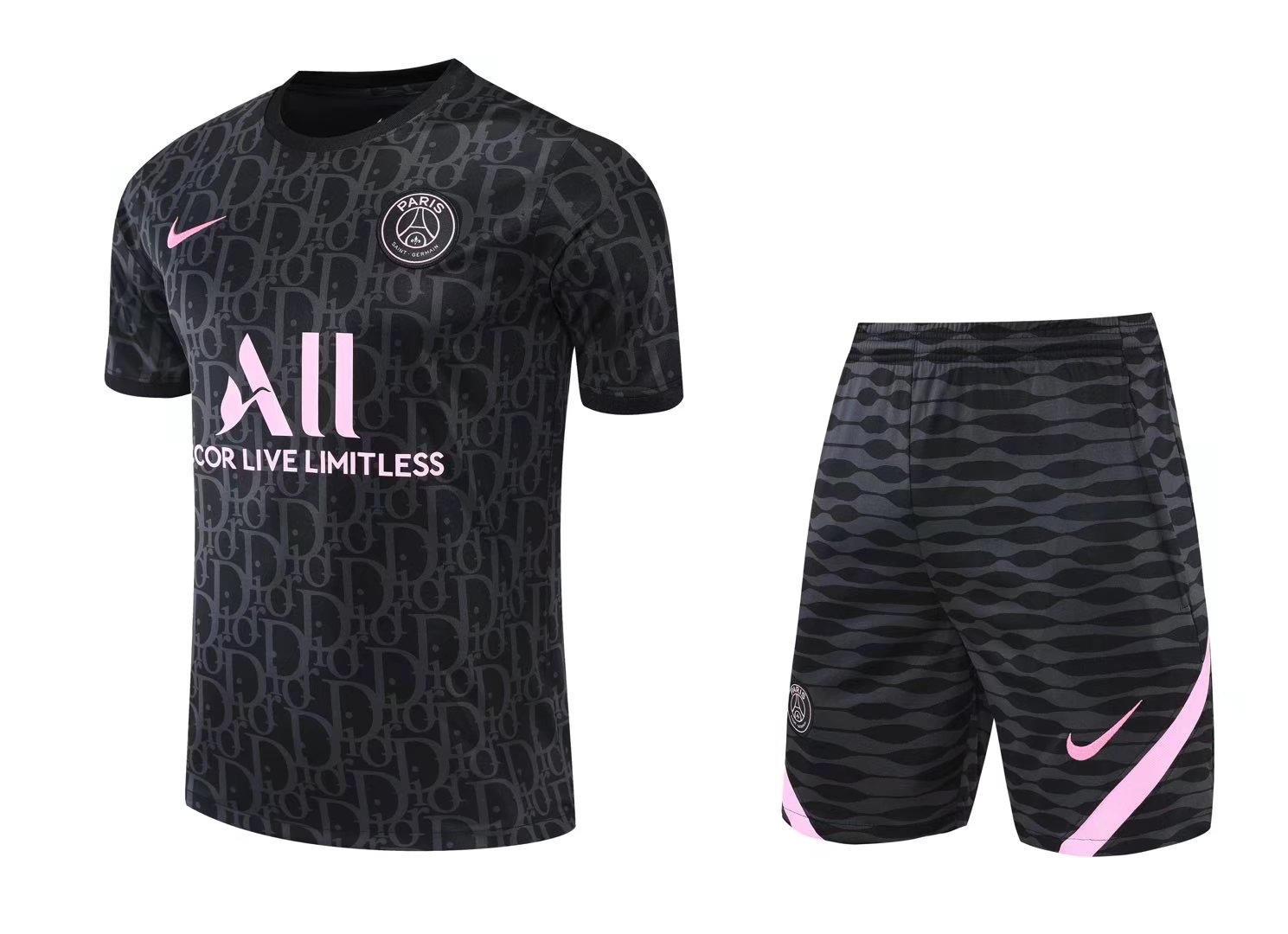 2022 PSG Training Jersey Black Training Tracksuit - leoleo123123
