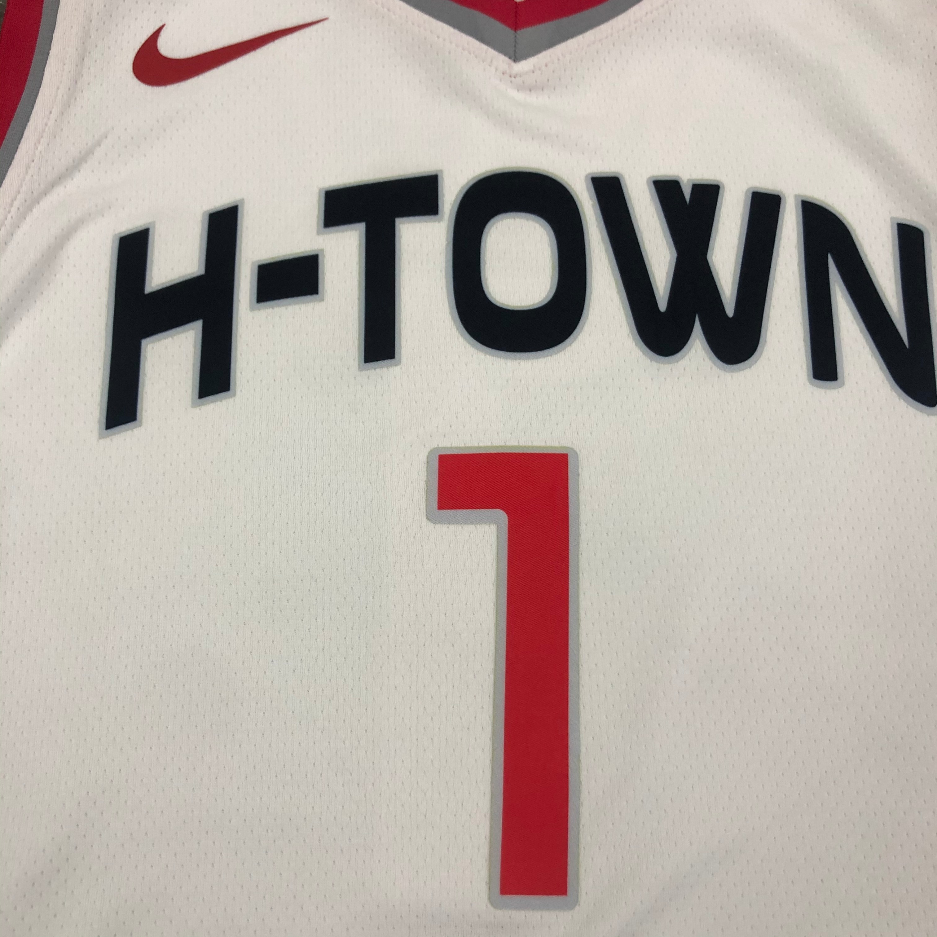 NBA Men Houston Rockets White City #1 WALL Jersey High Quality Name and Number Print - leoleo123123