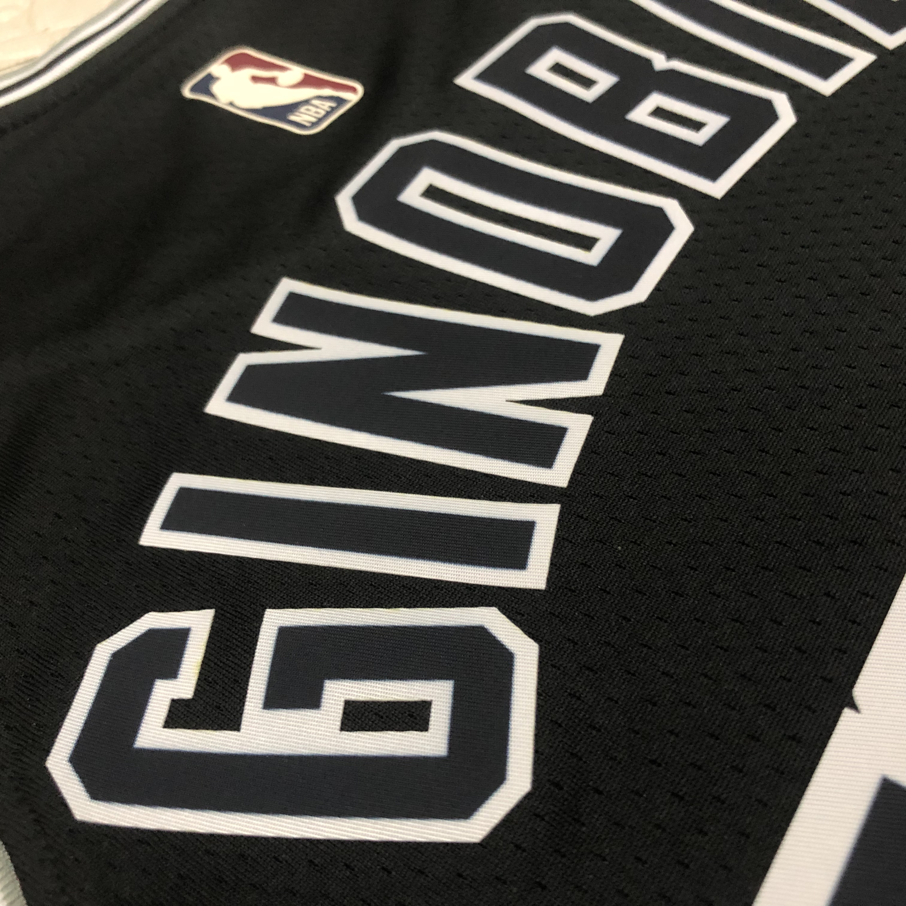 NBA Men Season 2023 San Antonio Spurs Black Retro #20 GINOBILI Jersey High Quality Name and Number Print - leoleo123123