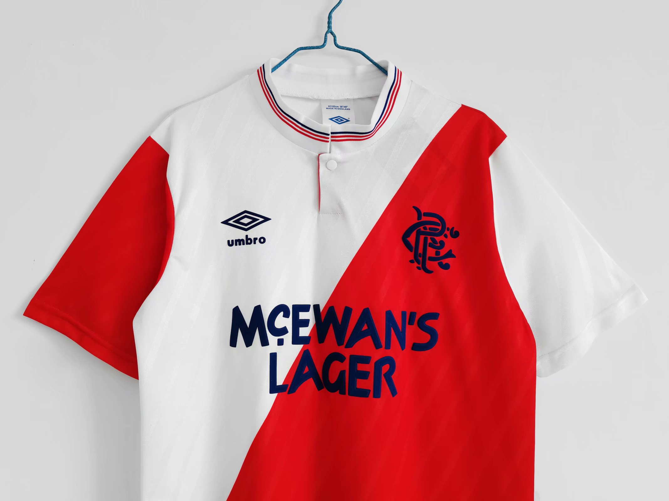 87-88 Rangers Away Retro Jersey Thai Quality - leoleo123123